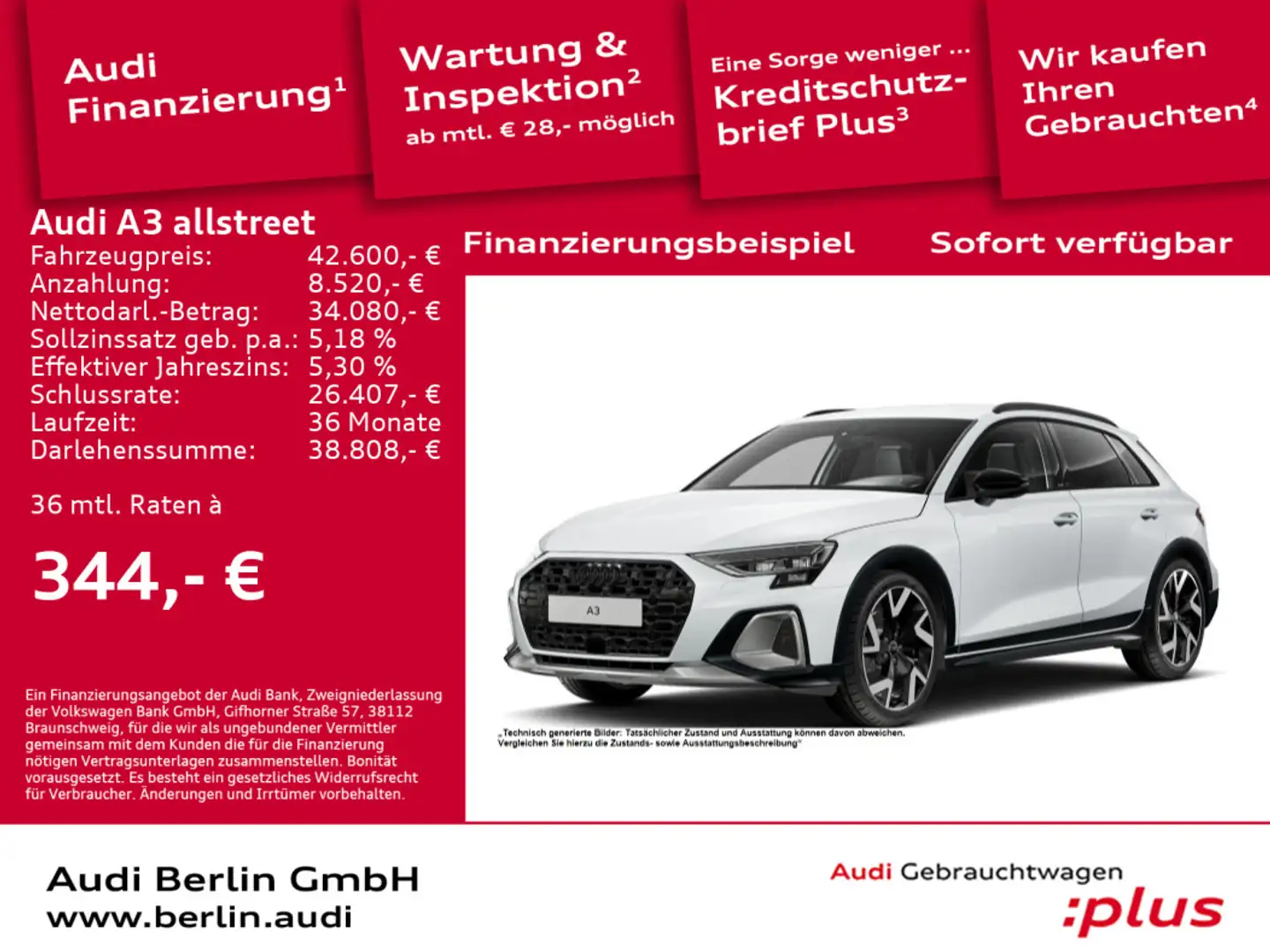Audi A3 35 TFSI S tronic Weiß - 1