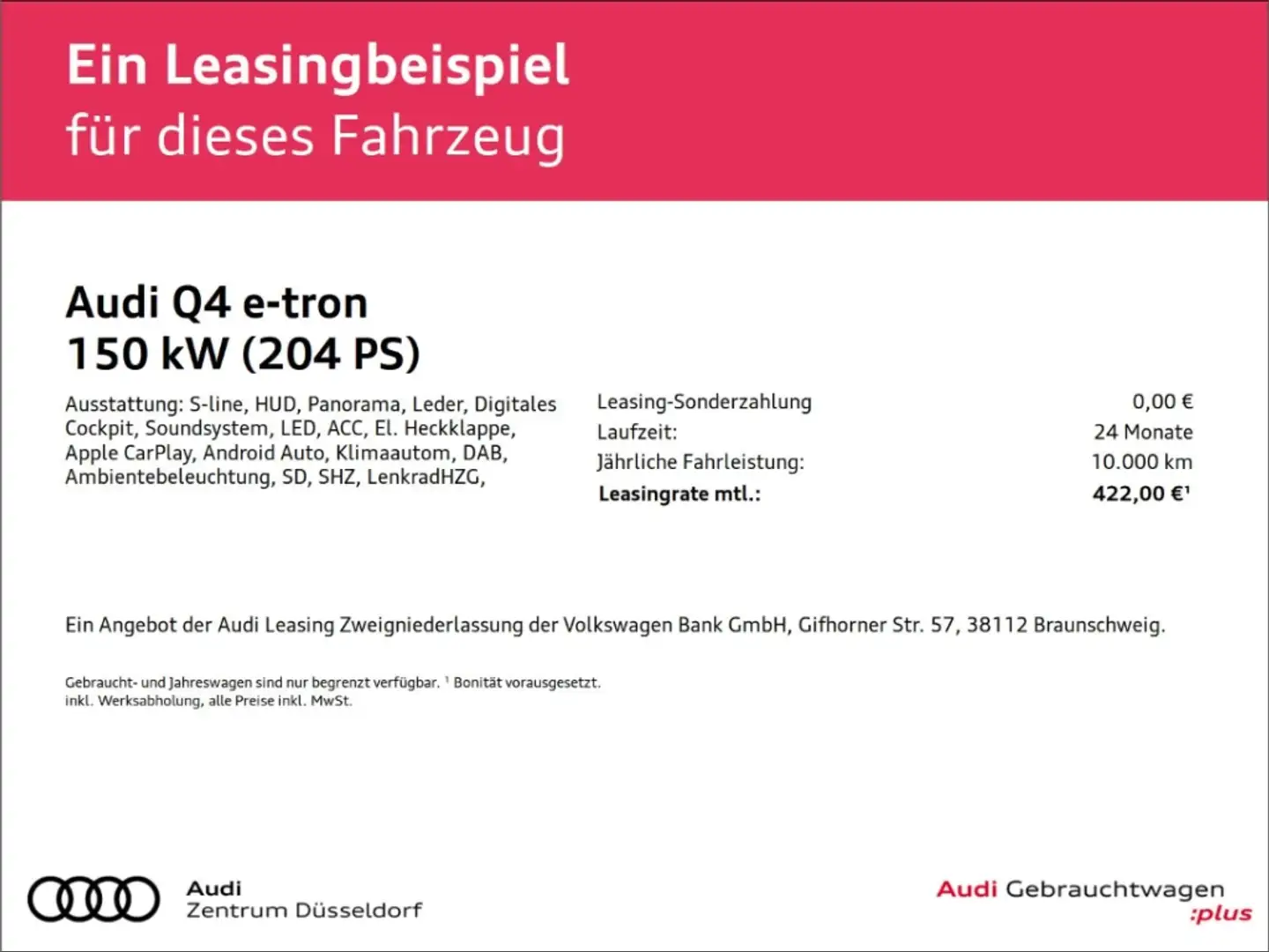 Audi Q4 e-tron Sportback 40 S line Noir - 2