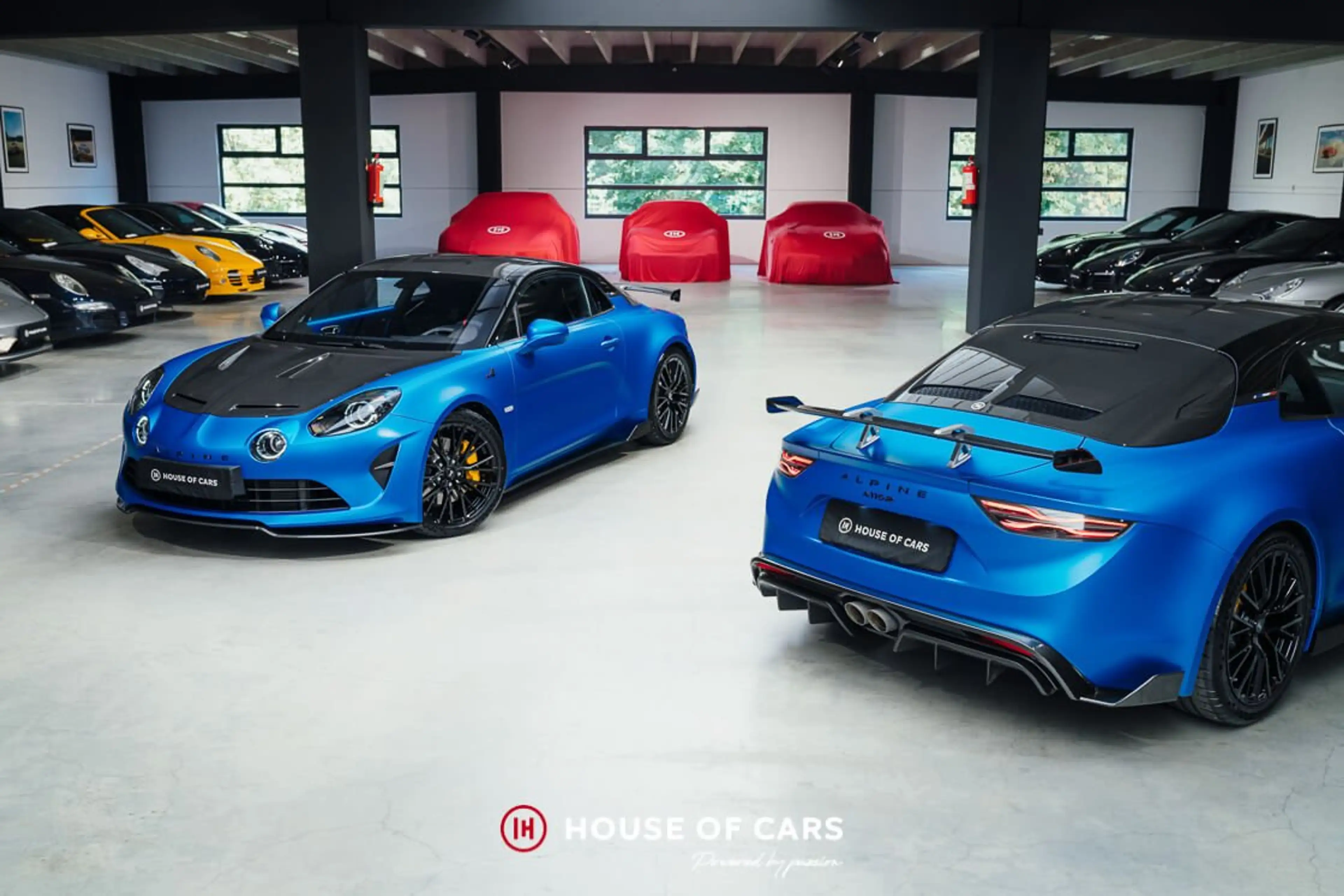 Alpine A110 A110R - Racing Blue Mat F1 - PPF - Belgian car