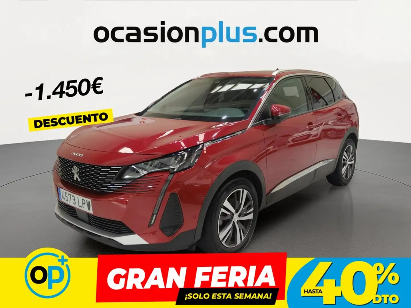 Peugeot 3008 1.2 S&S PureTech Allure Pack 130 Rojo - 1