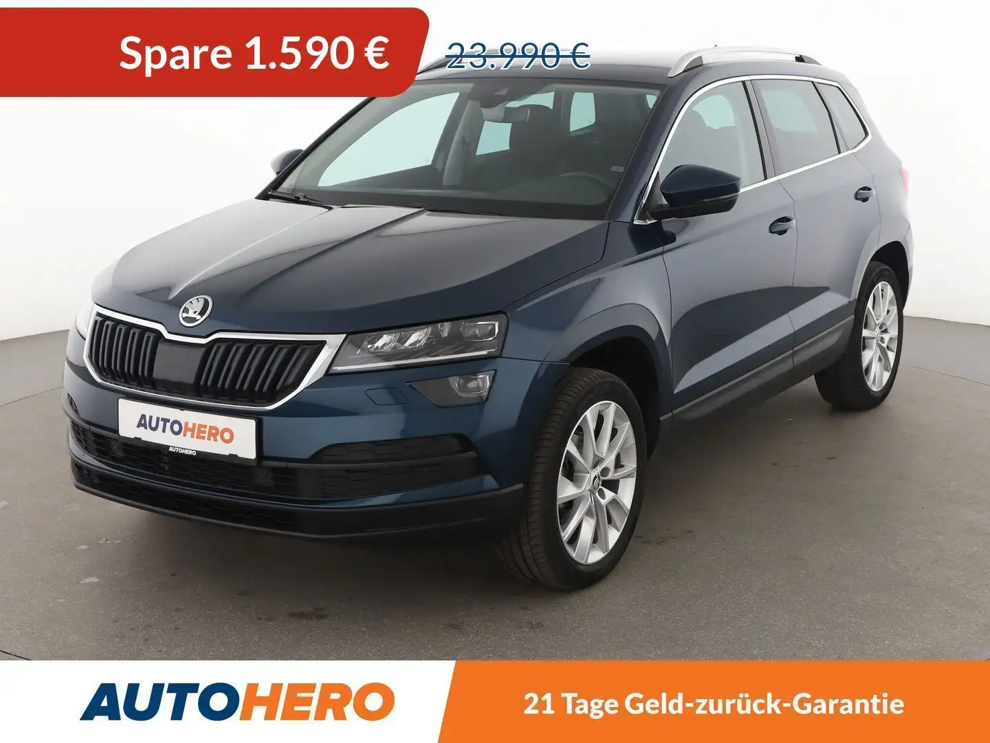 Skoda Karoq 1.5 TSI ACT Style Aut.*NAVI*ACC*CAM*PDC*LED*SHZ* Blau - 1