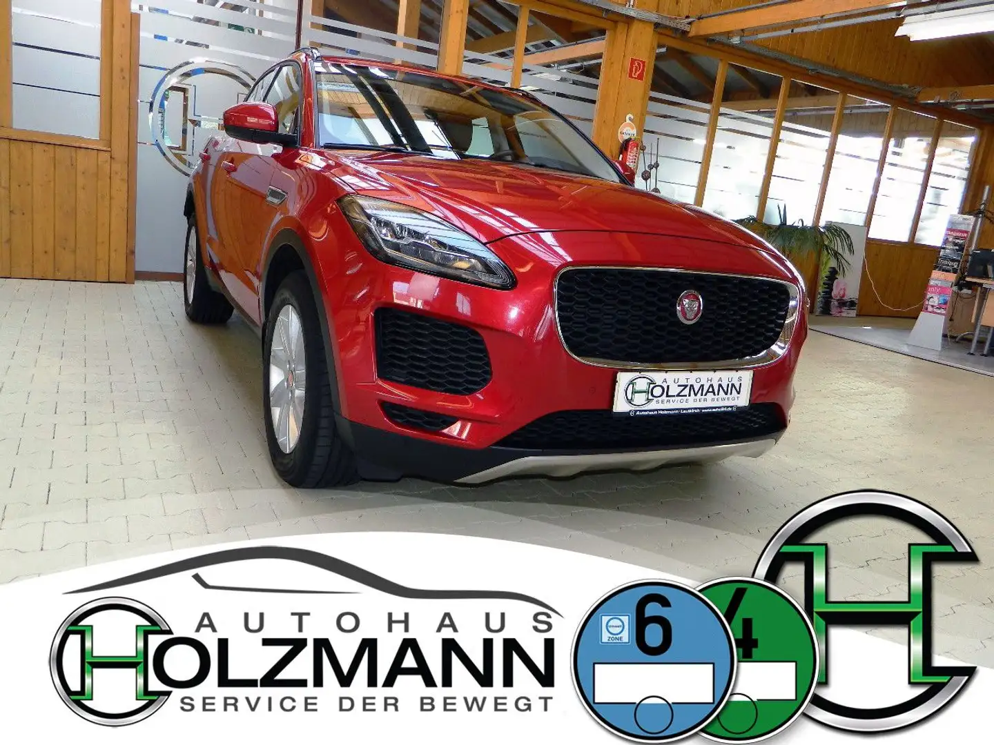 Jaguar E-Pace D240 AWD 9G Autom/Leder/LED/Navi/AHK/Pano Rouge - 2