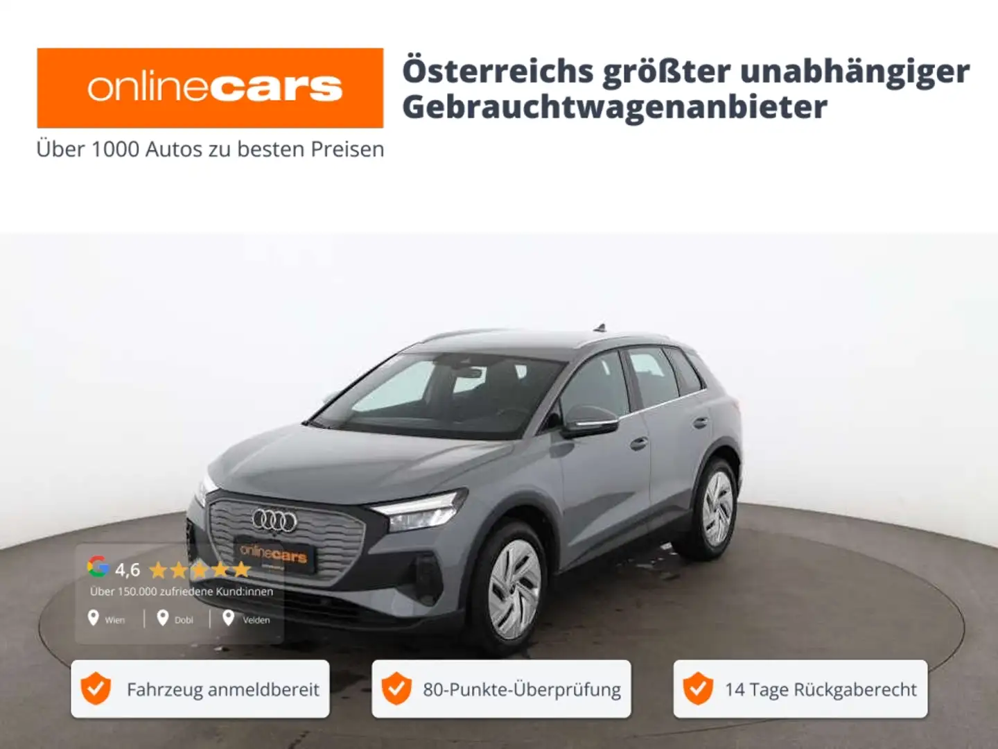 Audi Q4 e-tron 35 55kWh Aut LED RADAR LEDER R-CAM Šedá - 1