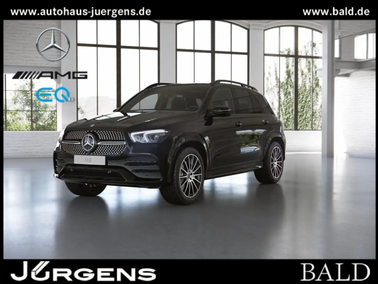 Mercedes-Benz GLE 350 de 4M AMG-Sport/Pano/Burm/AHK/Distr/21' Schwarz - 1
