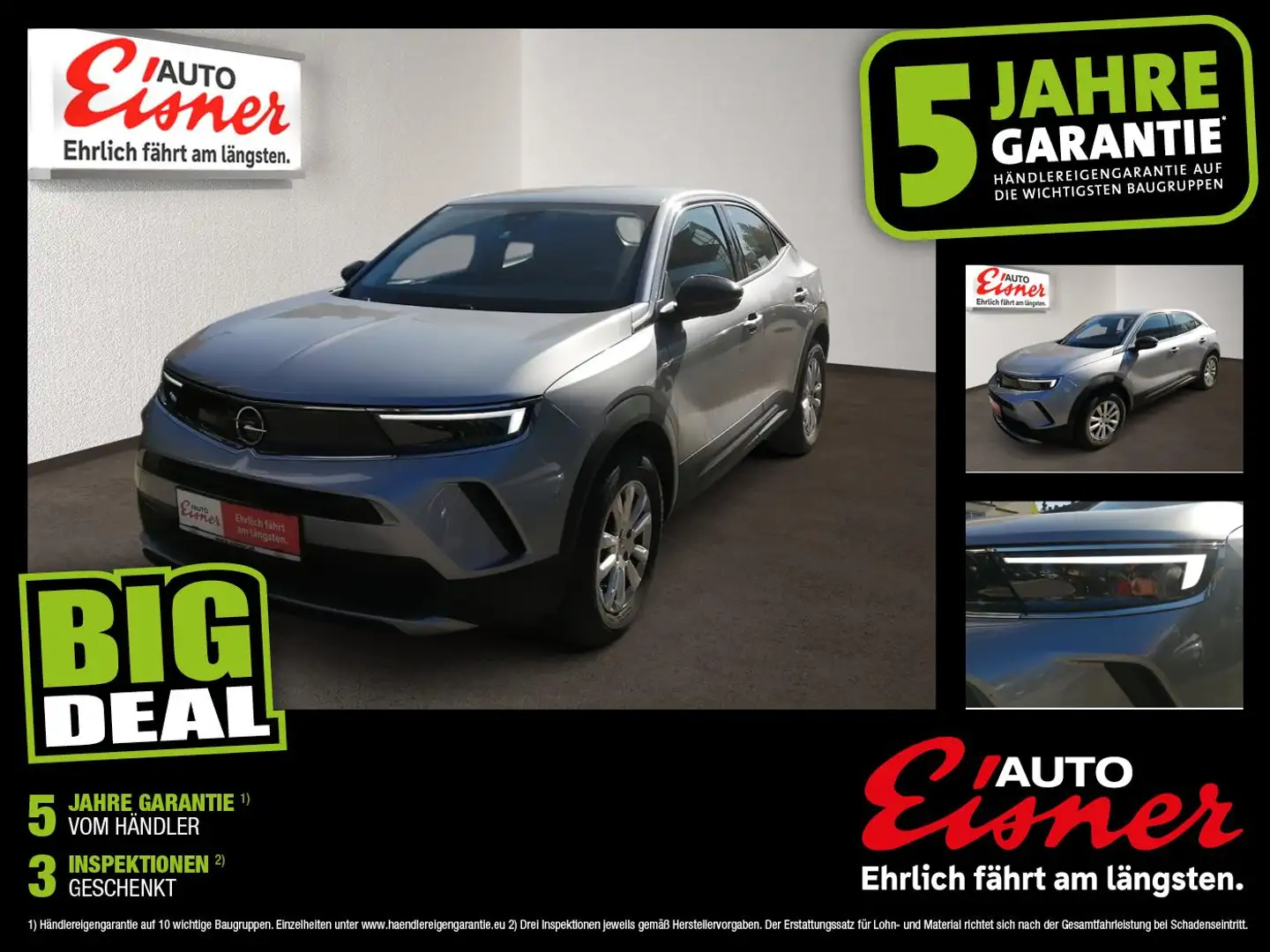 Opel Mokka X 1.2 EDITION Akustikglas Alcant. DynLicht Grau - 1