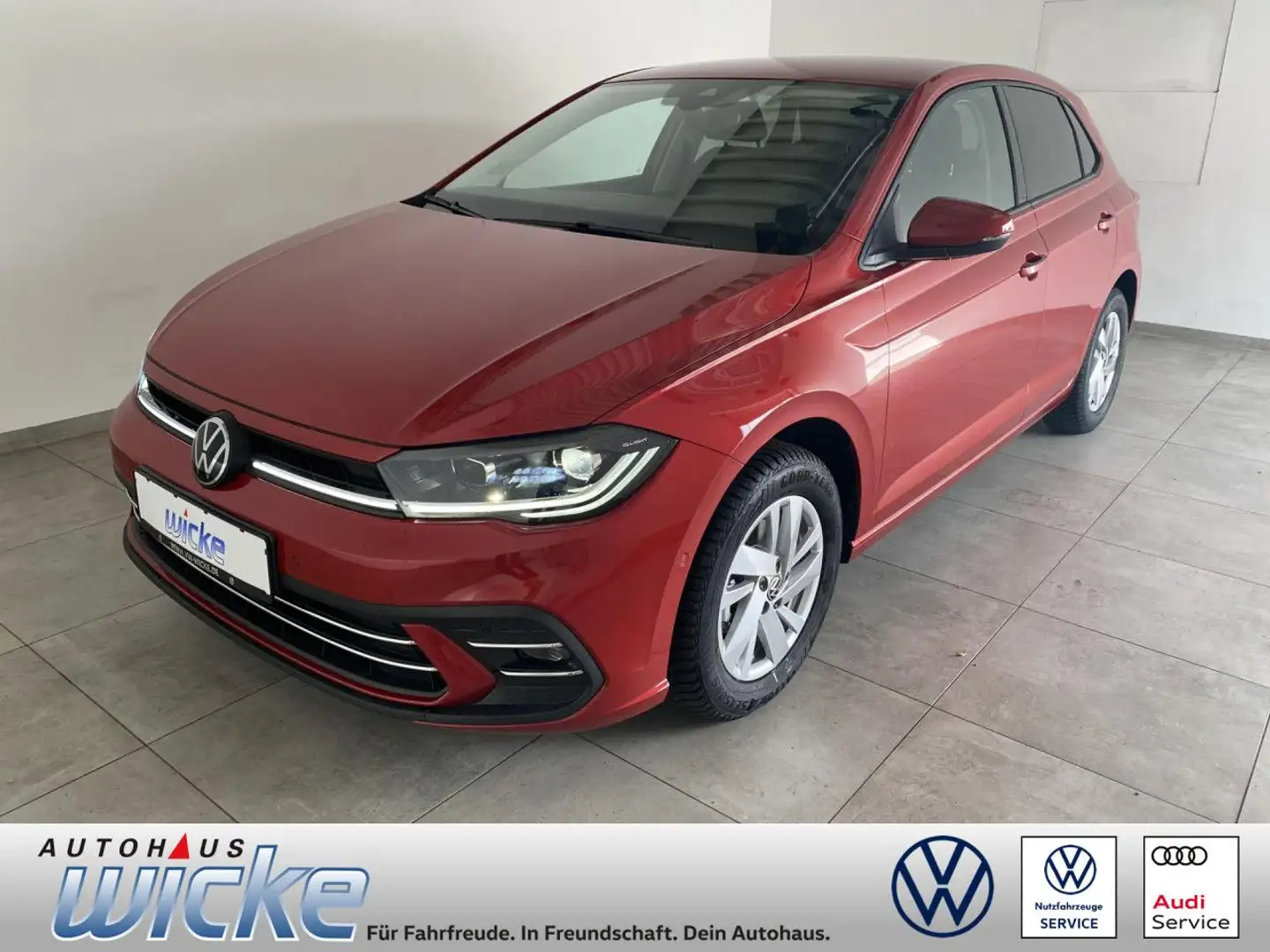 Volkswagen Polo 1.0 TSI DSG Style NAVI KLIMA REAR VIEW GANZJA Rood - 1
