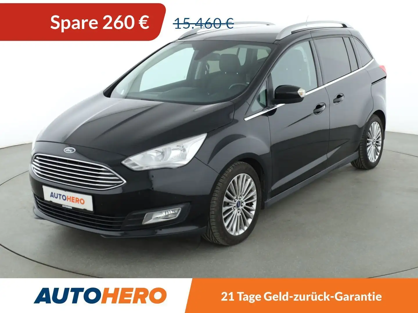 Ford Grand C-Max 1.5 EcoBoost Titanium Aut.*NAVI*TEMPO*PDC*SHZ* Noir - 1
