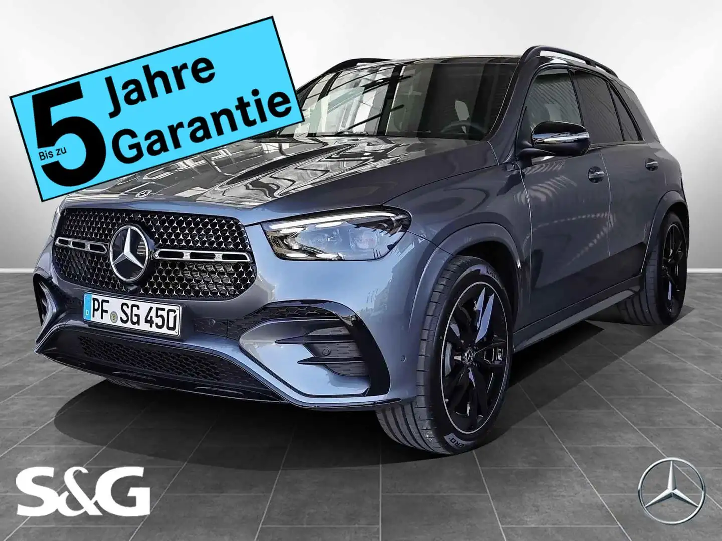 Mercedes-Benz GLE 450 d 4M AMG MBUX+360°+M-LED+AHK+Pano+Standh Grau - 1