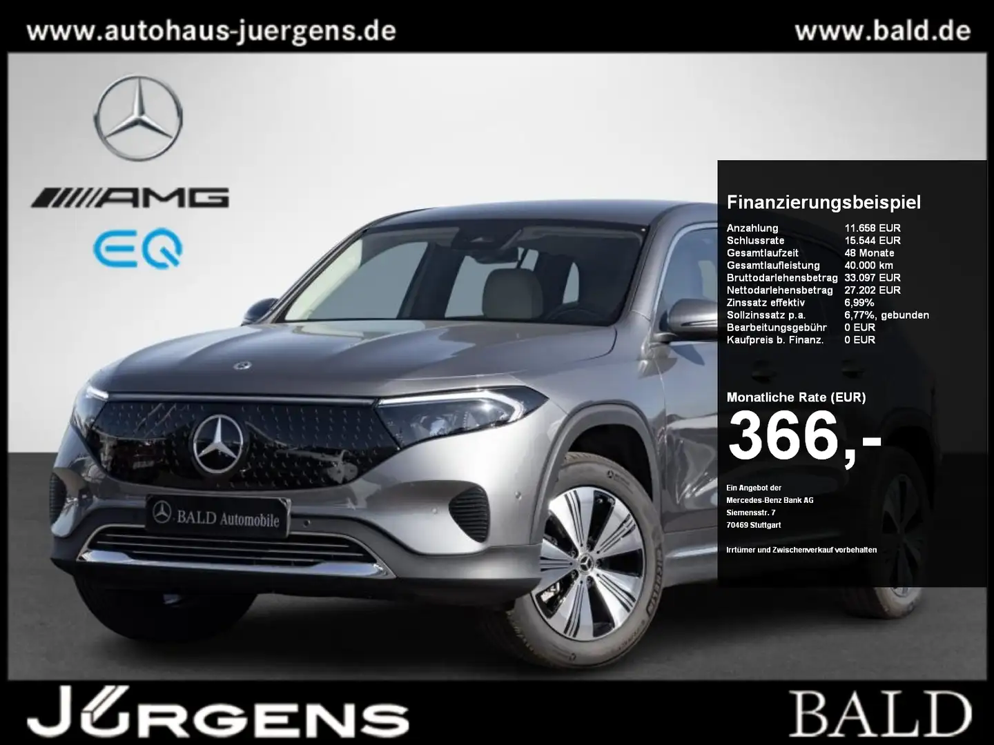 Mercedes-Benz EQB 300 4M Progressive-Advanced/LED/Memo/Easy-P Gris - 1
