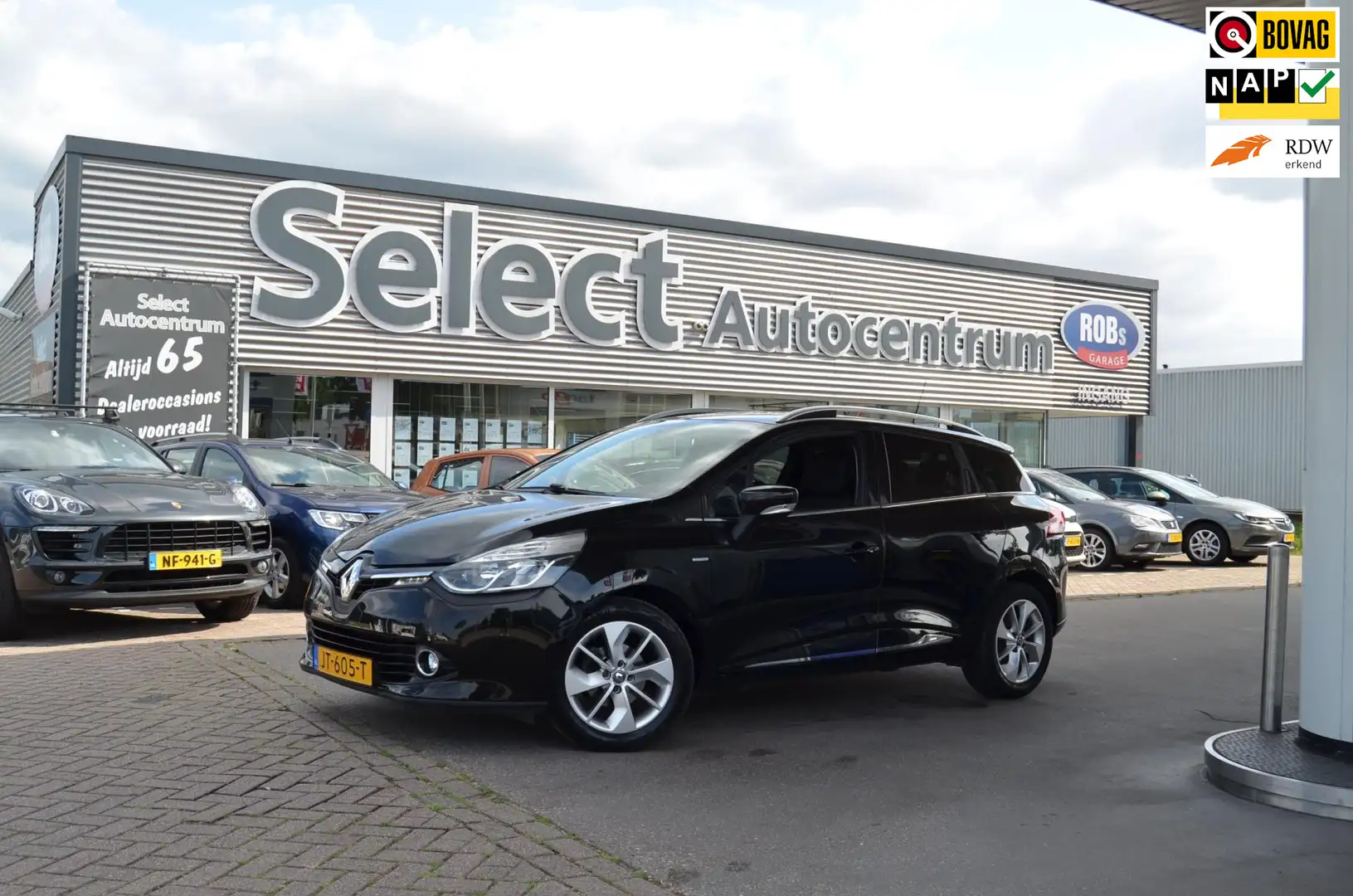 Renault Clio Estate 0.9 TCe LimitedNAVI|ANDROID|PARKSENS|CRUISE Zwart - 1