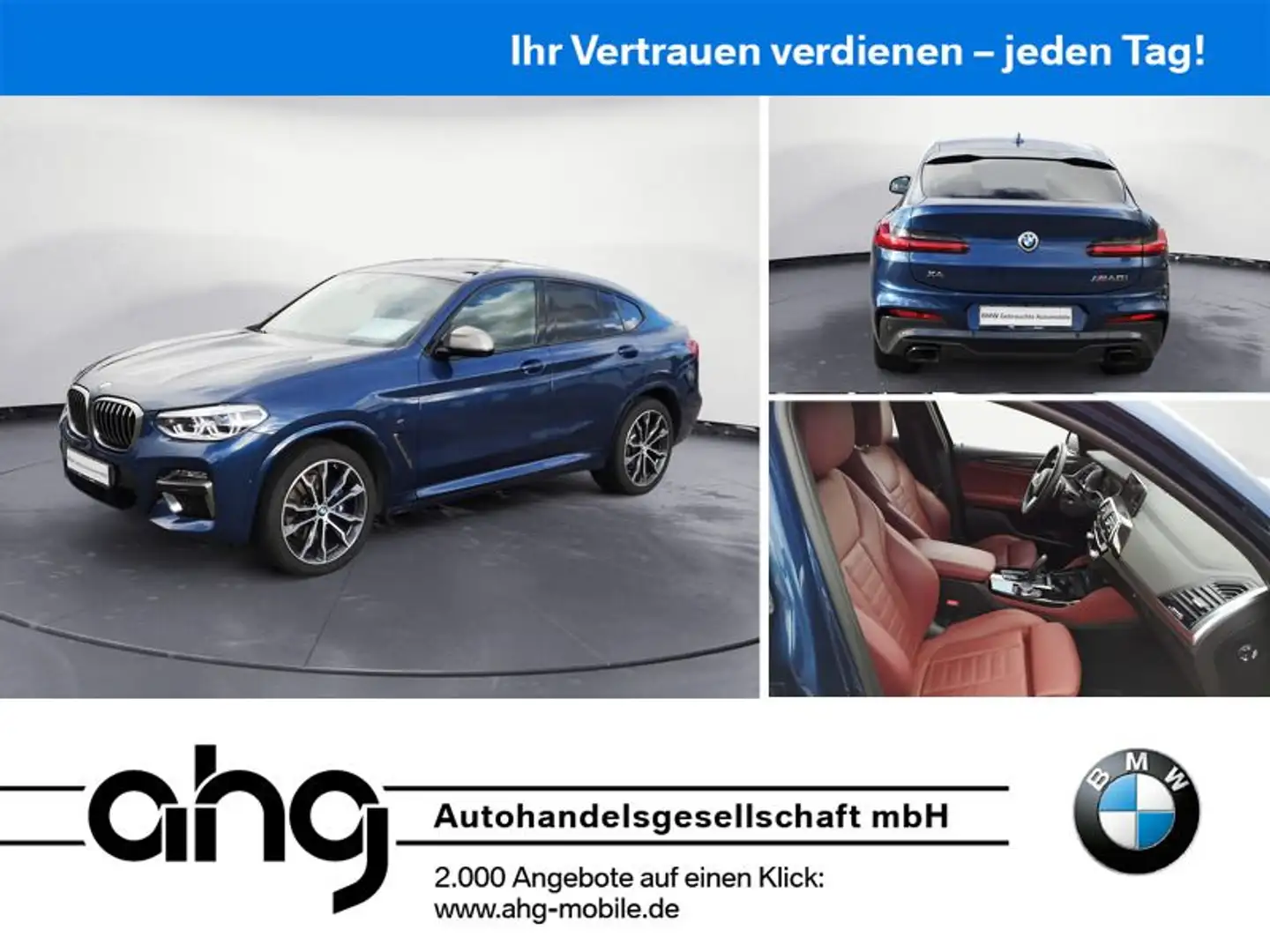 BMW X4 M i Navi Head Up Abstandstempomat, Sport Aut Albastru - 1
