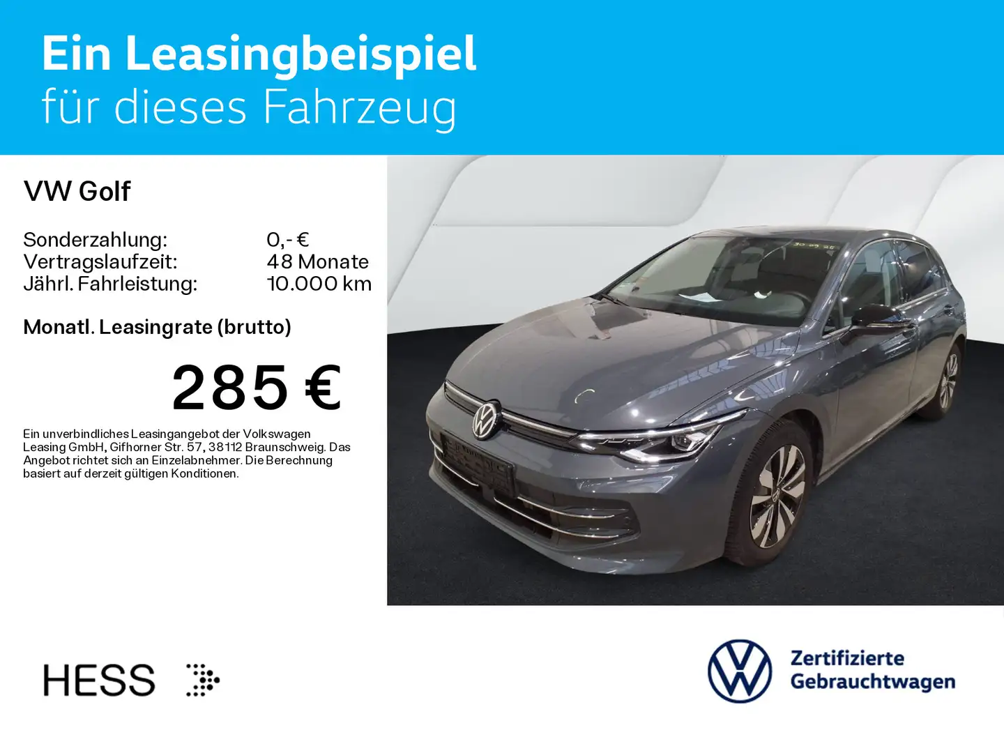 Volkswagen Golf VIII 2.0 TDI DSG GOAL*AHK*KAMERA*NAVI*LED*L Gris - 2