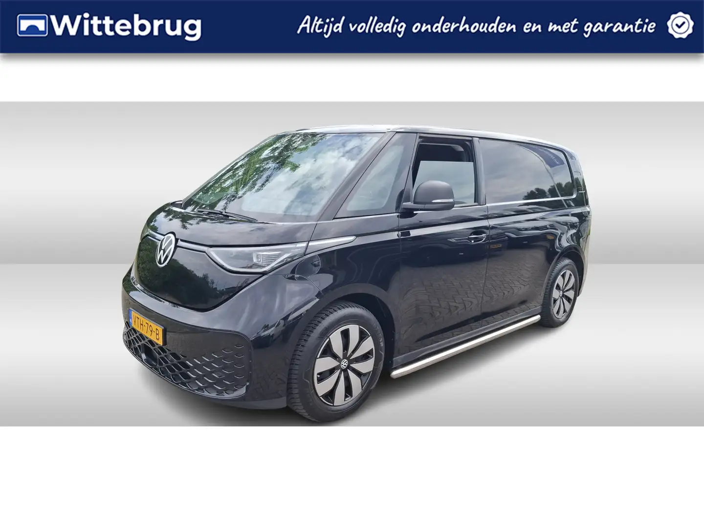 Volkswagen ID. Buzz Cargo 77 kWh Navi by App / Trekhaak / 204 pk Zwart - 1