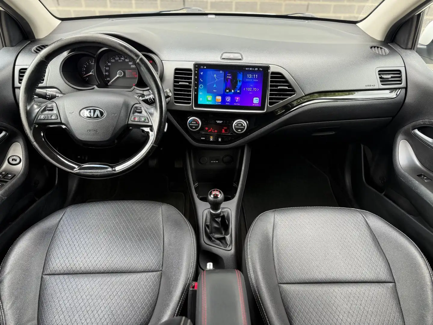 Kia Picanto 1.0 CVVT X-treme |Airco|Navi|Camera|5 Deurs| Wit - 2