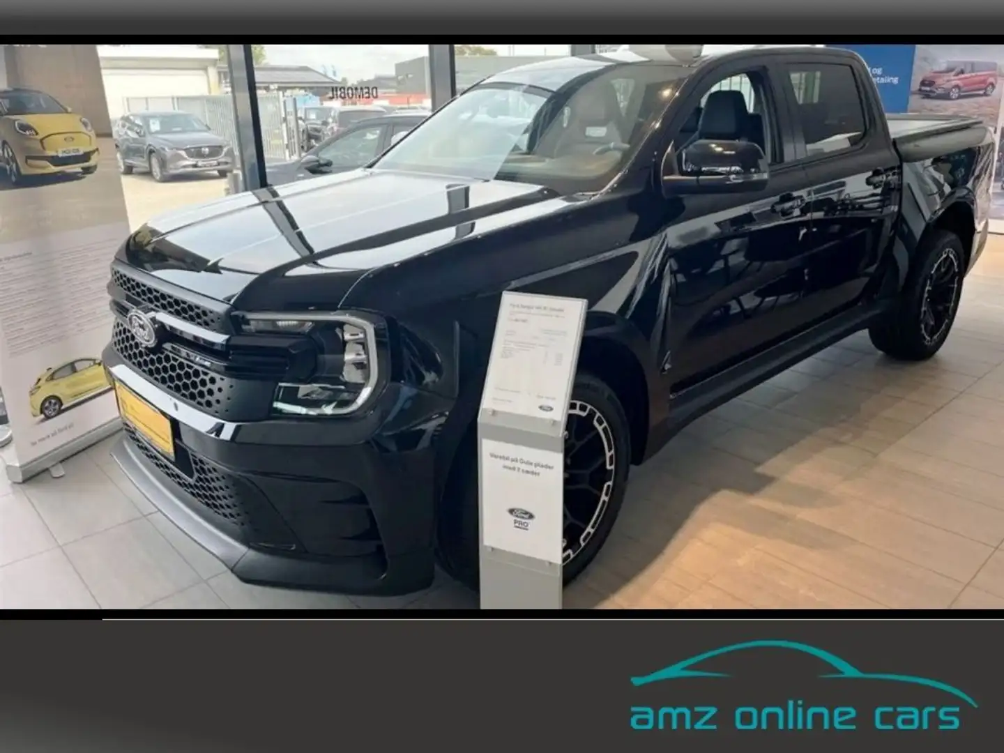 Ford Ranger MS-RT DoKa Aut. Standheizung AHZV Rollo Zwart - 1