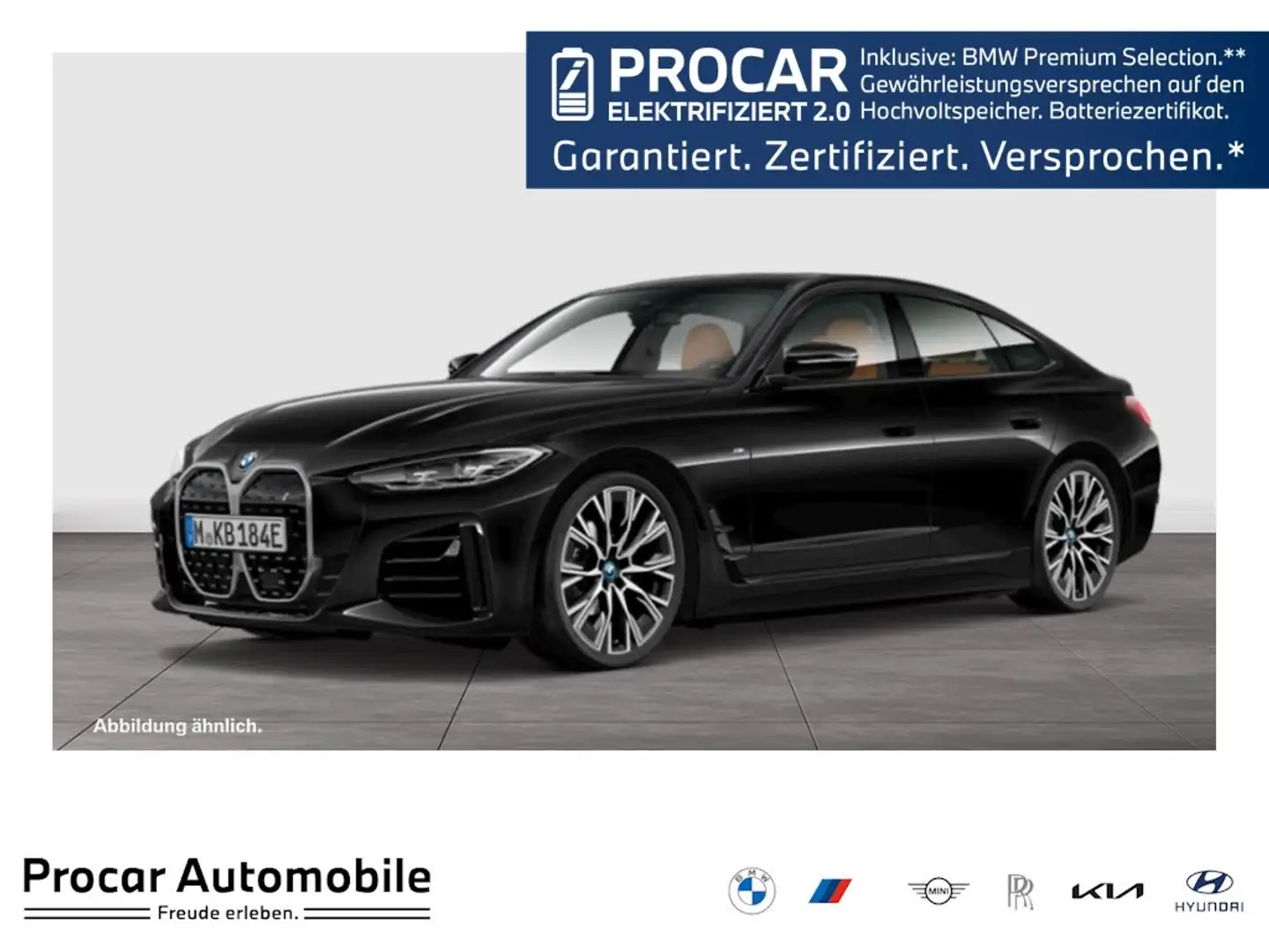 BMW i4 eDrive40 M Sport Navi+Pano+H/K+Alarm+Memory+KZG+DA Schwarz - 1