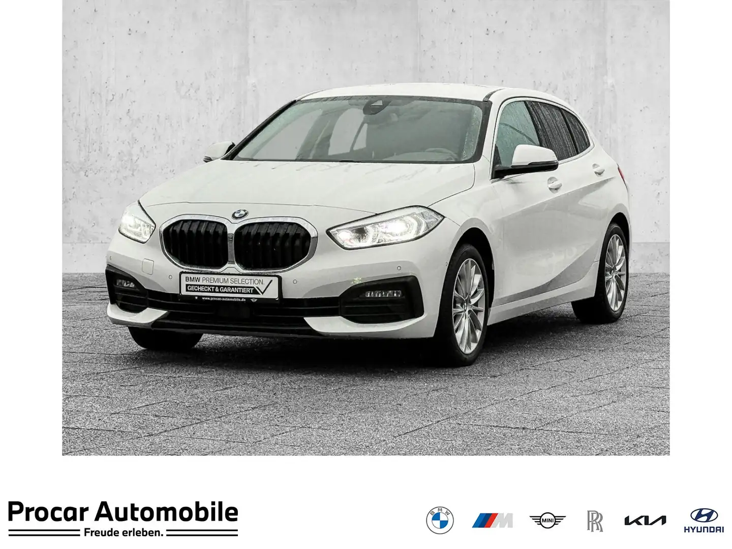 BMW 118 d ADVANTAGE+AHK+NAVI+ACC+KAMERA+UVM. Weiß - 1