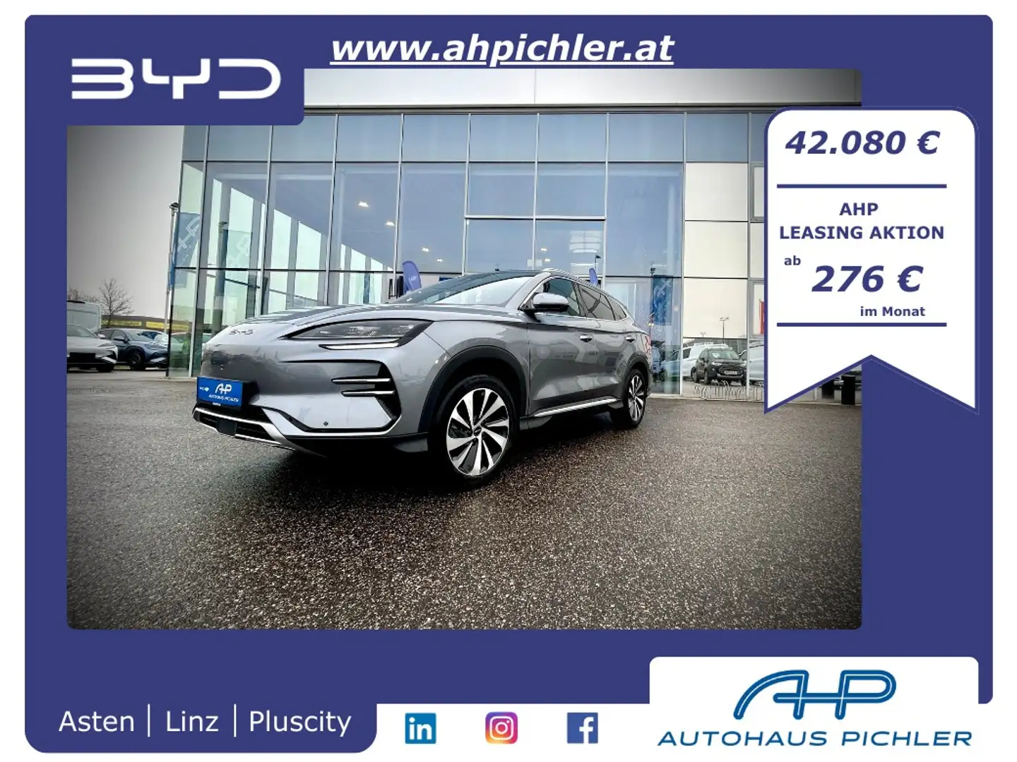 BYD Seal U Design 87KW 218PS Aut. Leasing AKTION Grau - 1