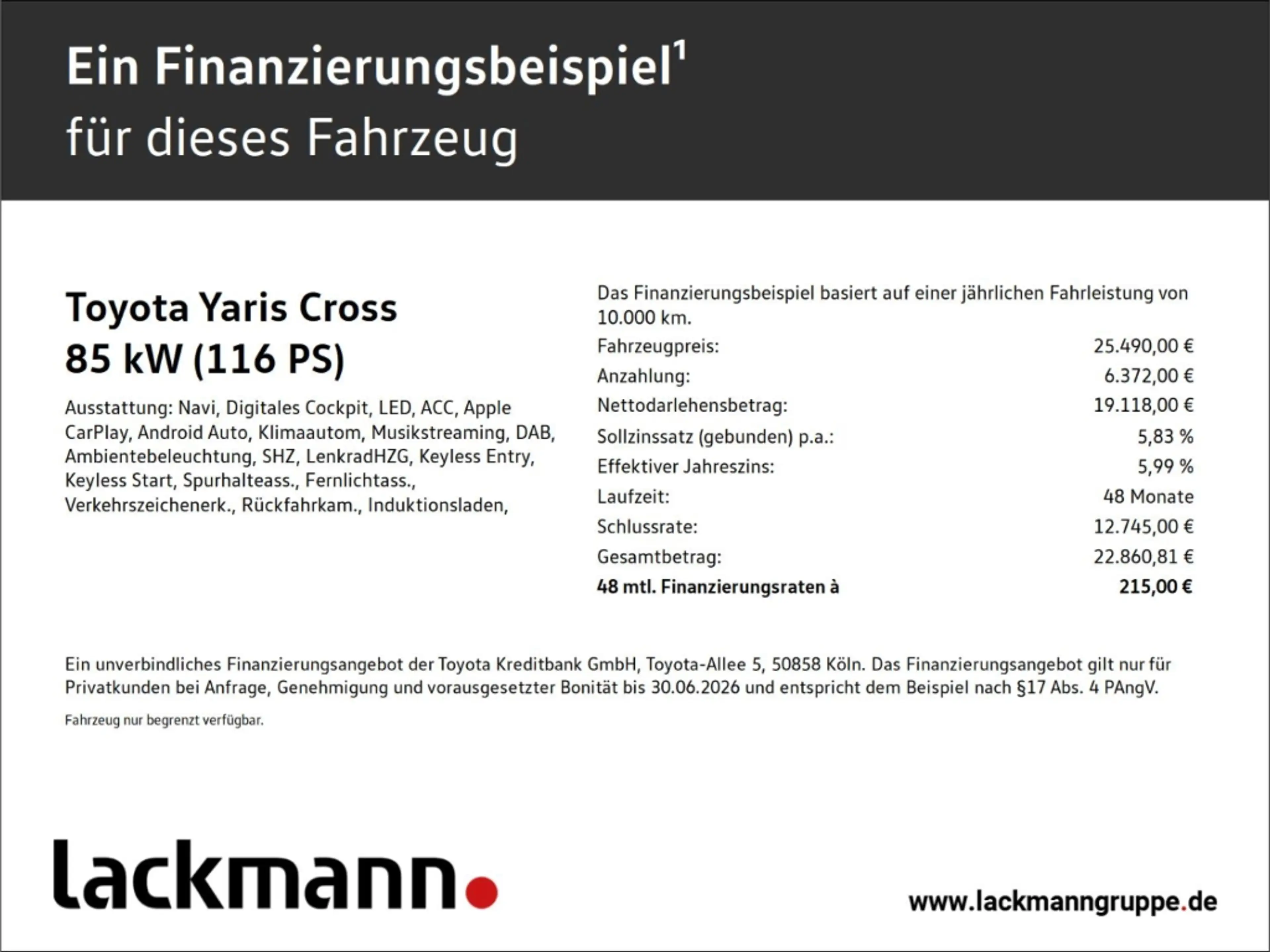 Toyota Yaris Cross Hybrid Team DK Sitzheizung Lenkradheizung — photo 2