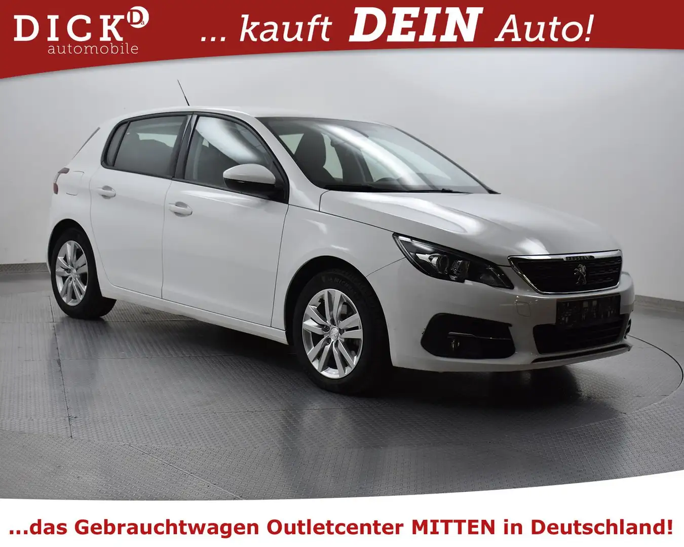 Peugeot 308 1.2 Aut. Active Pack NAVI+PDC+TEMP+MFL+APPLE Weiß - 1