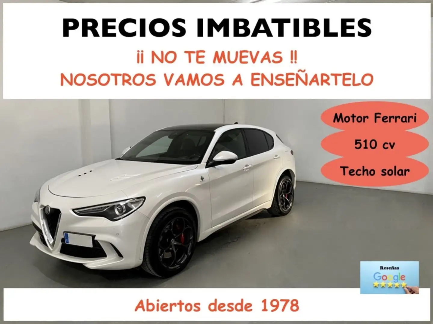 Alfa Romeo Stelvio 2.9 Bi-Turbo Q4 Quadrifoglio AT8 Blanco - 1