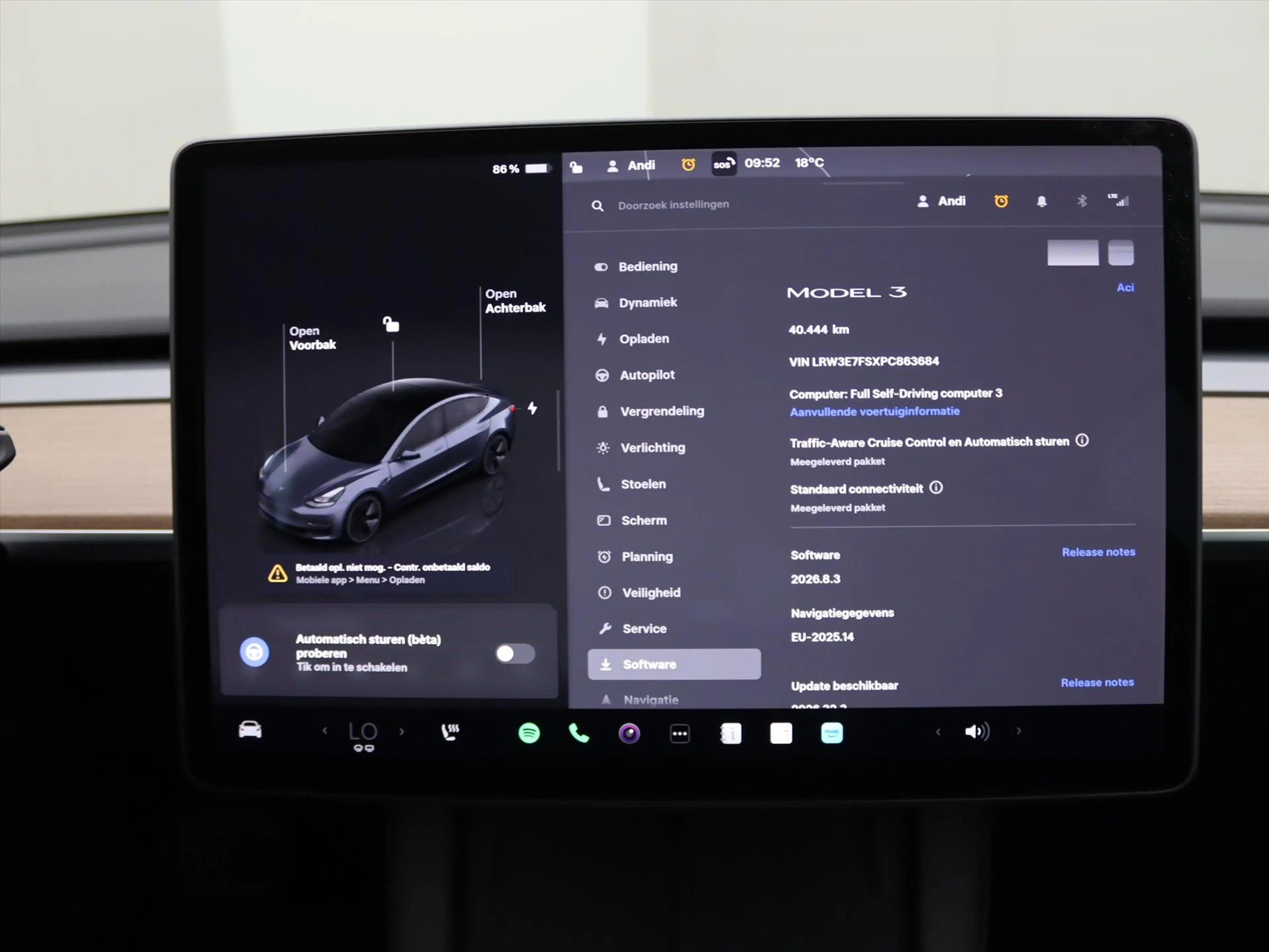 Tesla Model 3 Standard RWD Plus UPGRADE 95.7% SoH [ TREKHAAK+LFP — photo 33