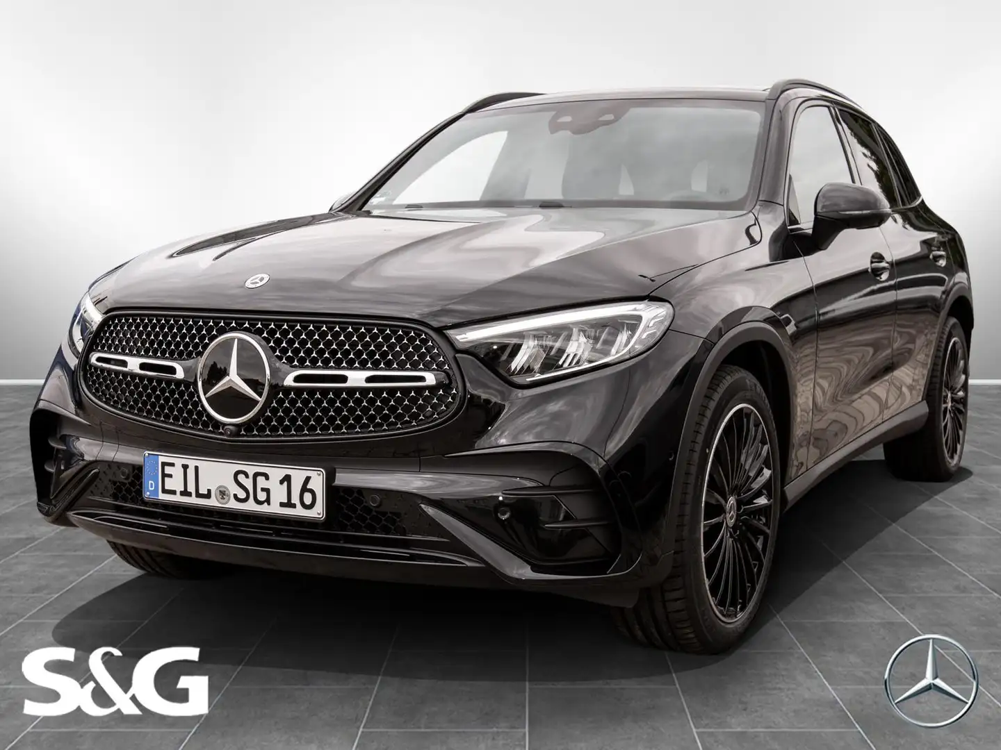 Mercedes-Benz GLC 220 d 4M AMG MBUX+LED+AHK+360°+Pano+Standhzg Schwarz - 1