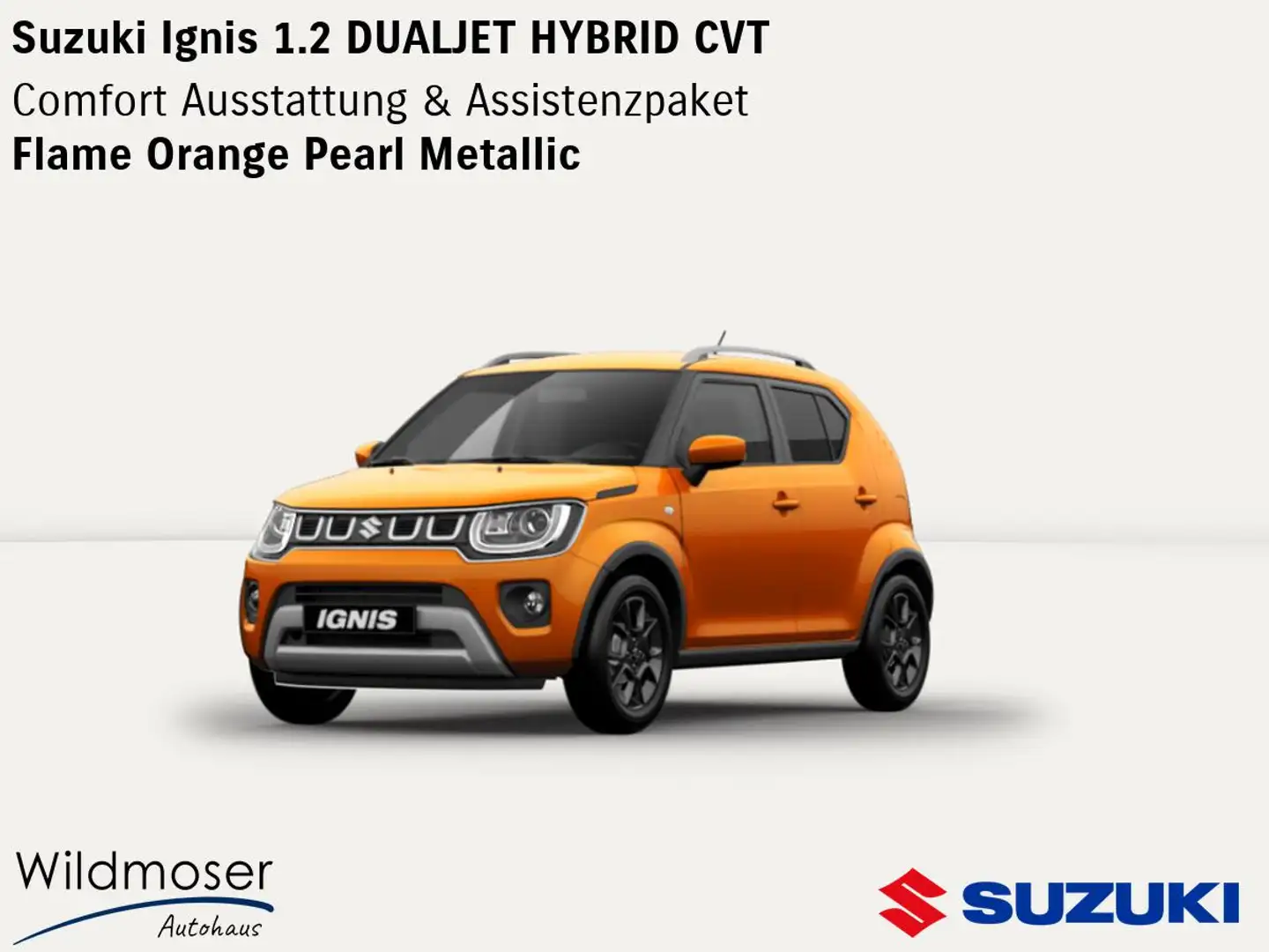 Suzuki Ignis ❤️ 1.2 DUALJET HYBRID CVT ⏱ 5 Monate Lieferzeit ✔️ Orange - 1