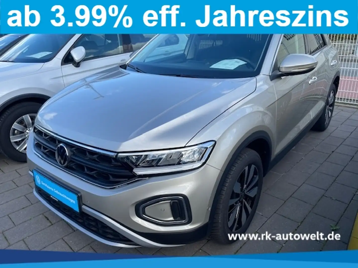 Volkswagen T-Roc 1.5 TSI MOVE NAVI StandHZG LED ACC Apple CarPlay A Argent - 1