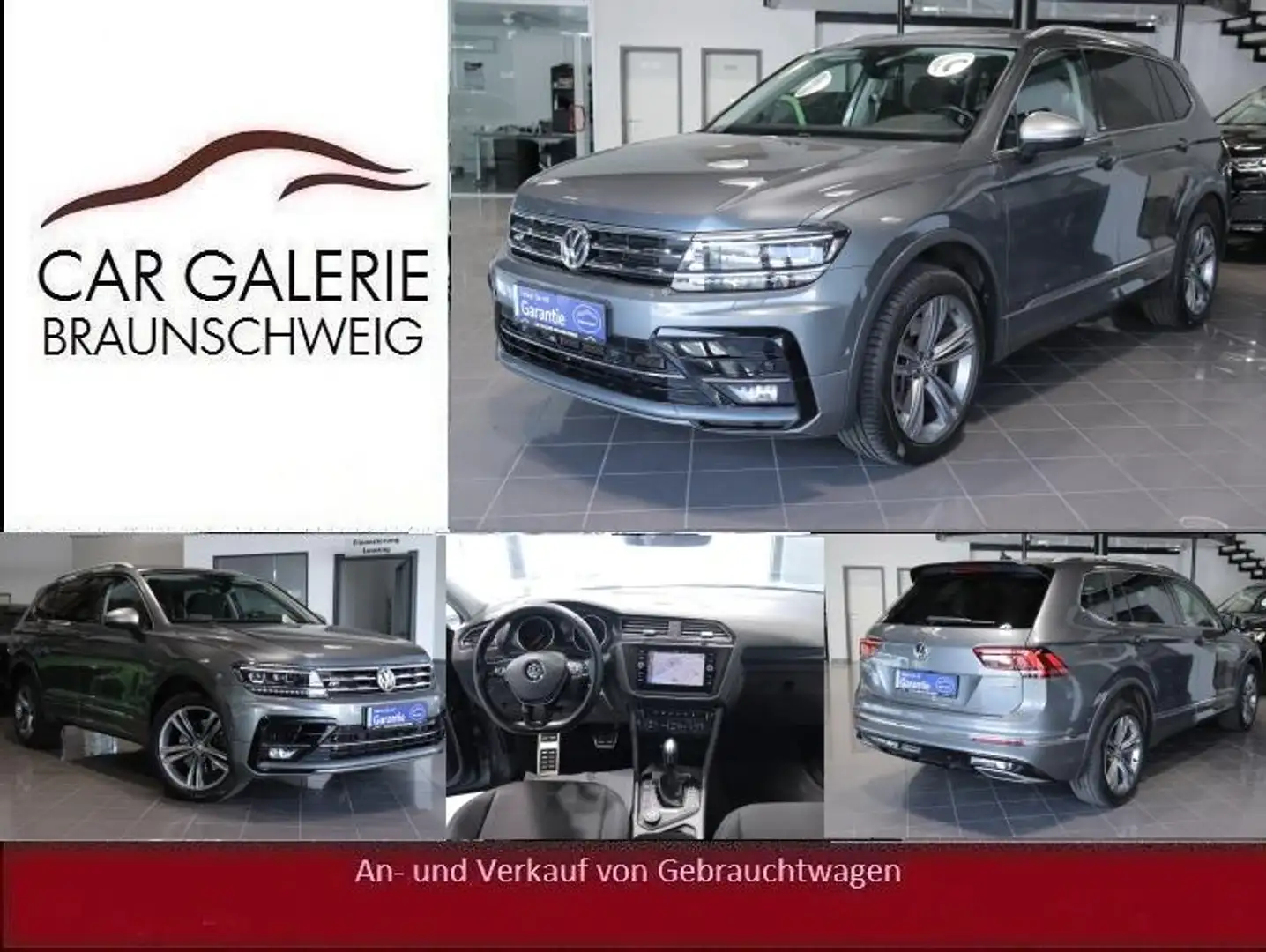 Volkswagen Tiguan Allspace 2.0 TDI United 4Mot* R-LINE*AHK Gris - 1