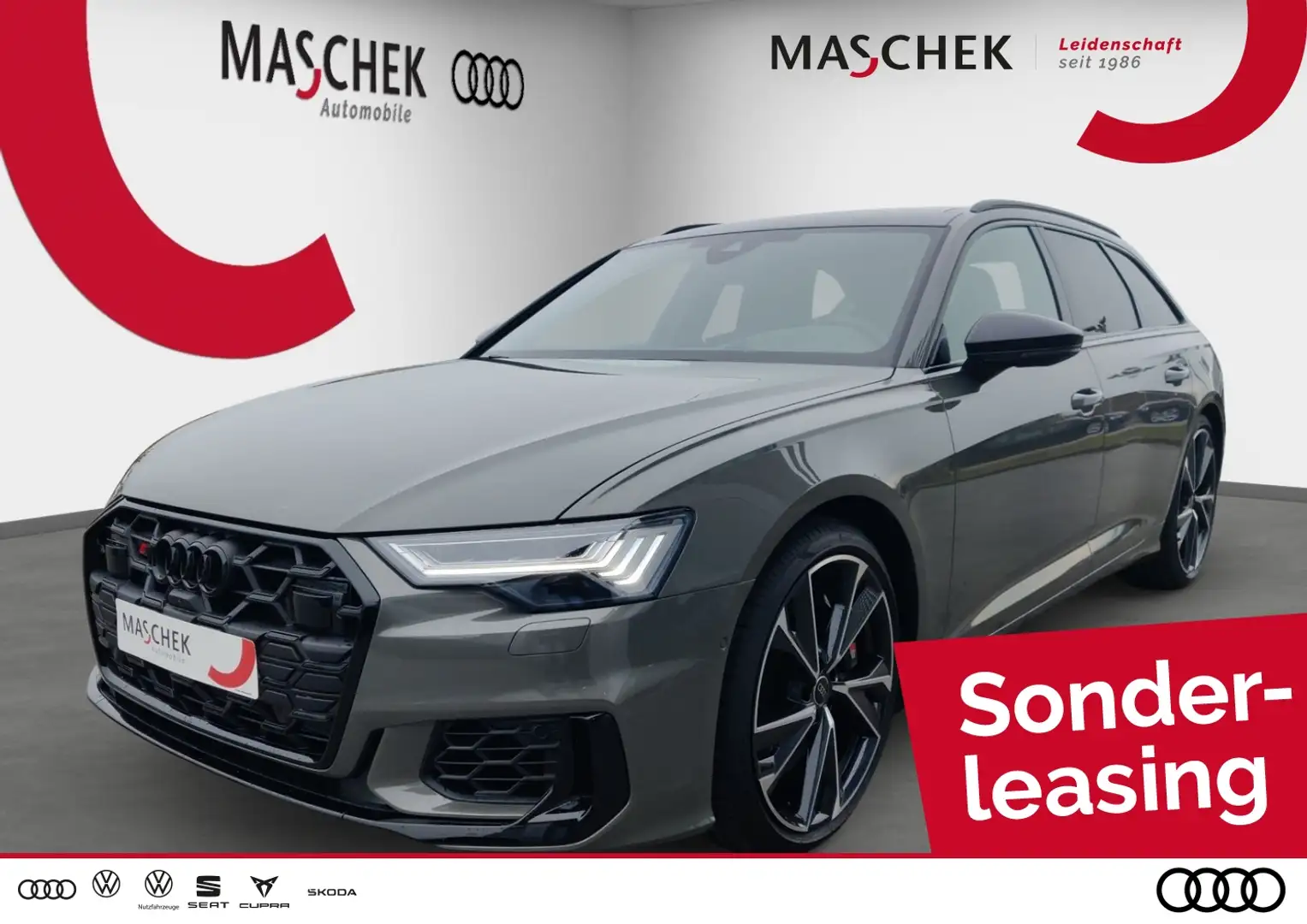 Audi S6 Avant AHK Luftfed. Pano b+O HuD S-Sitz HDMatrix Al Grau - 1