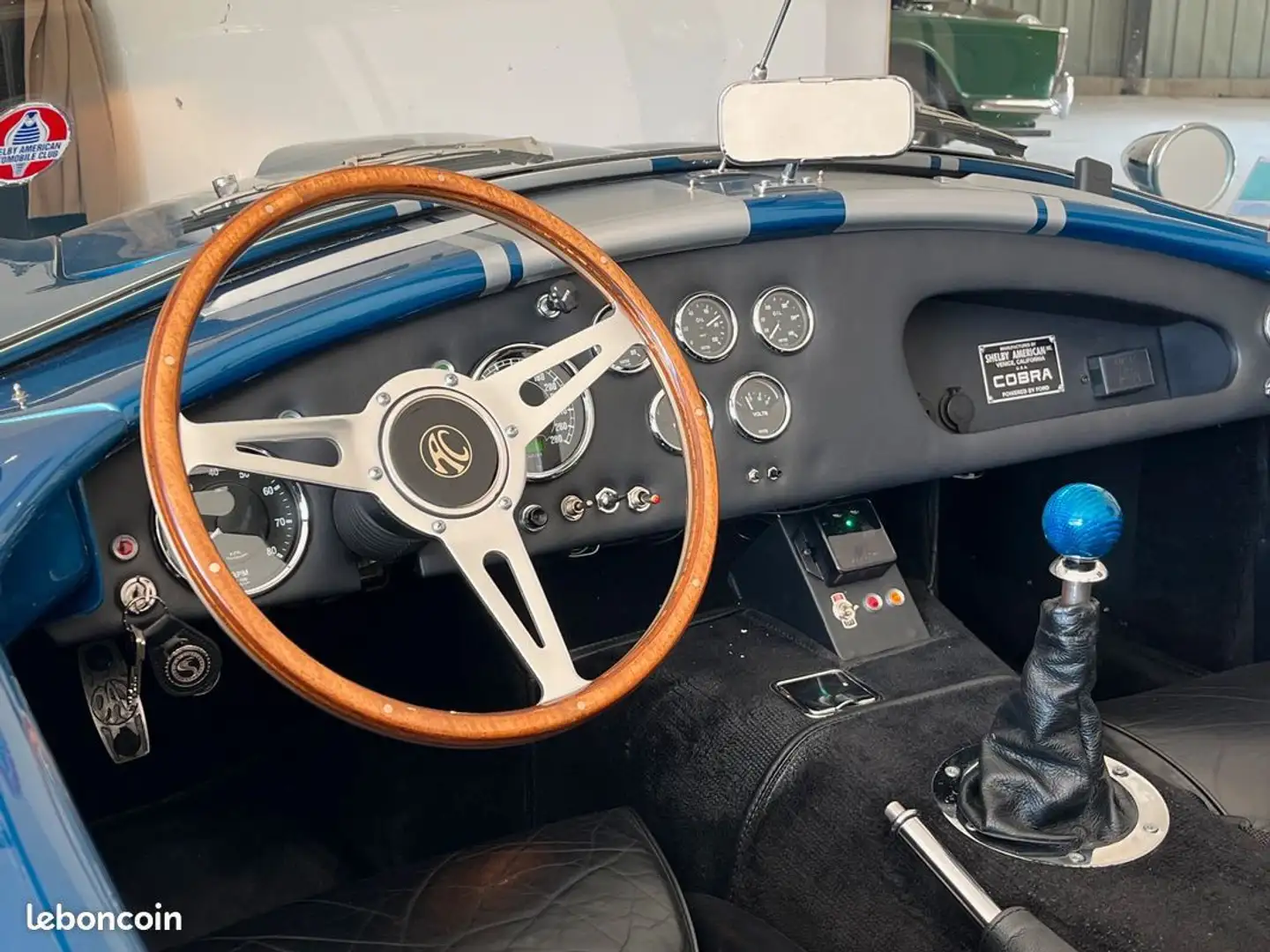 AC Cobra 427 replica v8- chassis dax moteur ford v8 Blau - 2
