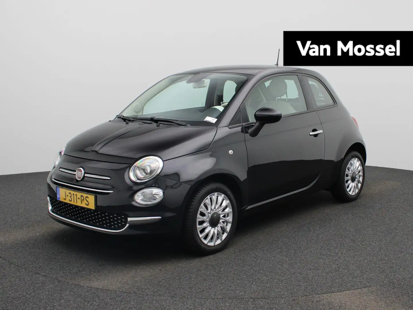 Fiat 500 1.0 Hybrid Lounge | LMV | Parkeer sensoren | Bluet Zwart - 1