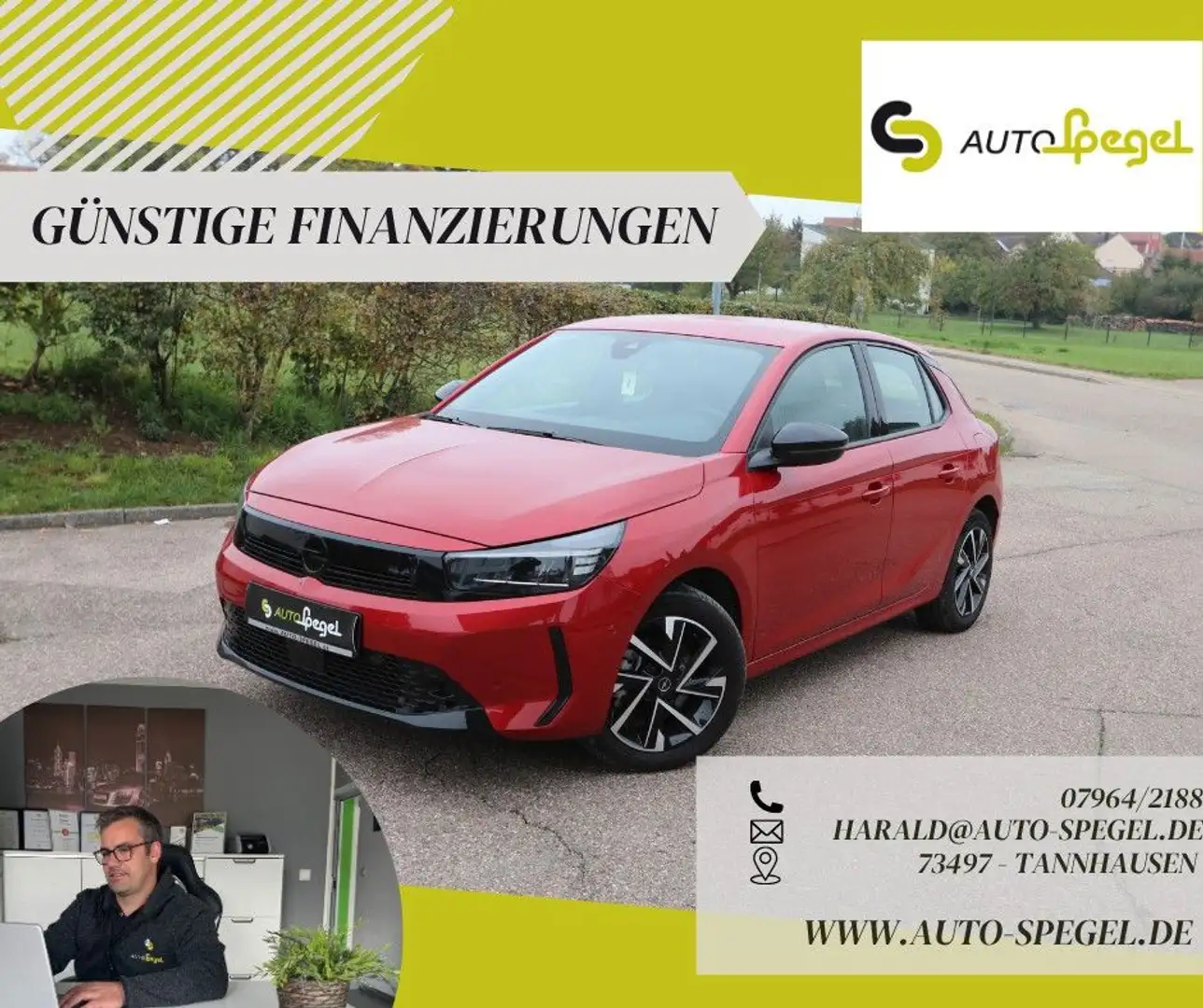 Opel Corsa F GS LED Carplay DAB Kamera MFL Rojo - 1
