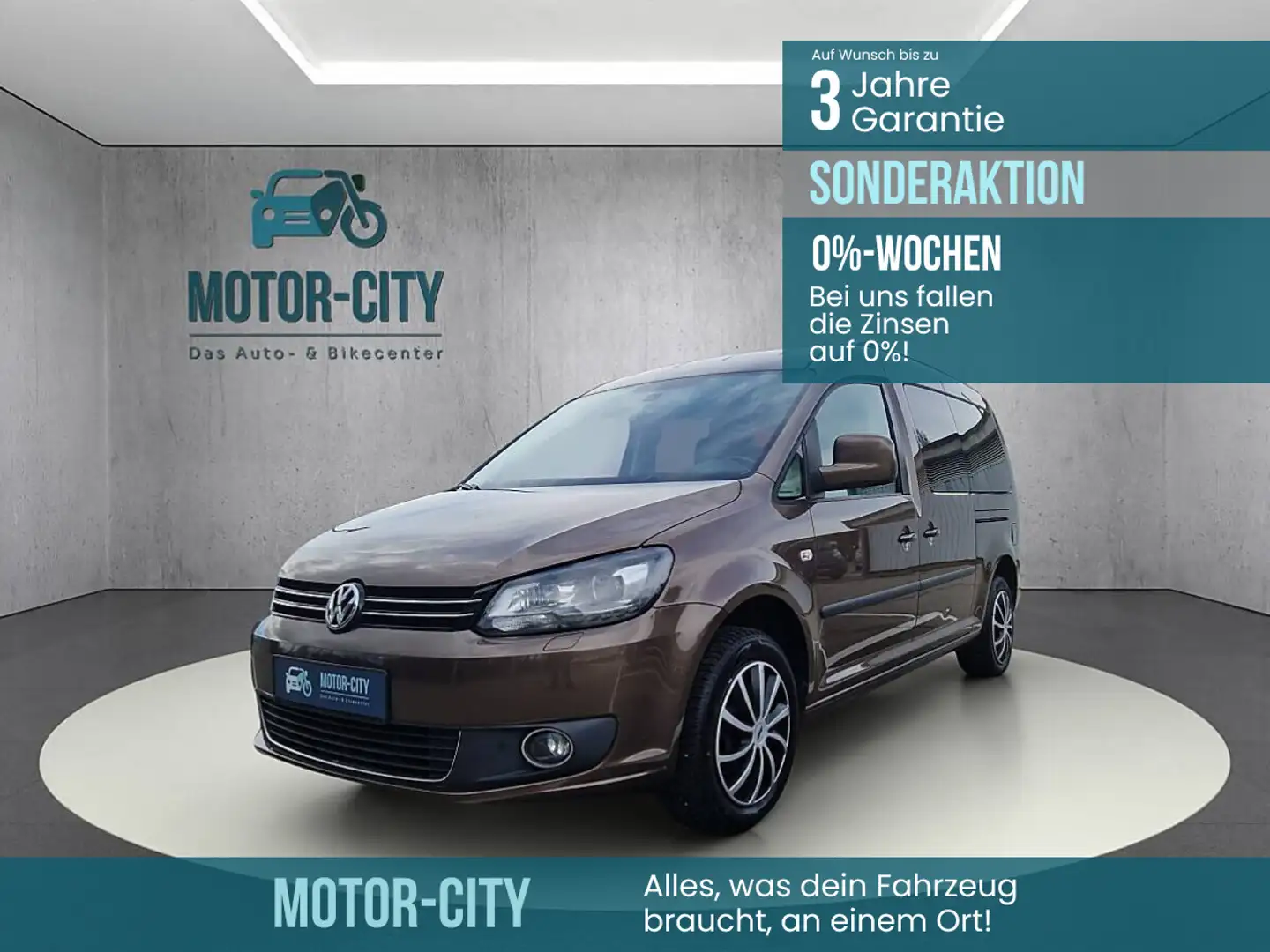 Volkswagen Caddy Kombi Maxi Highline BMT 2,0 TDI DPF DSG**0% Geb... Braun - 1