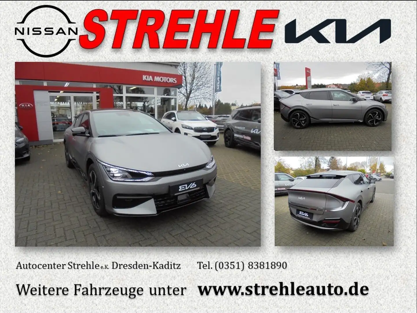 Kia EV6 GT-Line RWD Paket Assist+, Design, Wärmepumpe Grau - 1