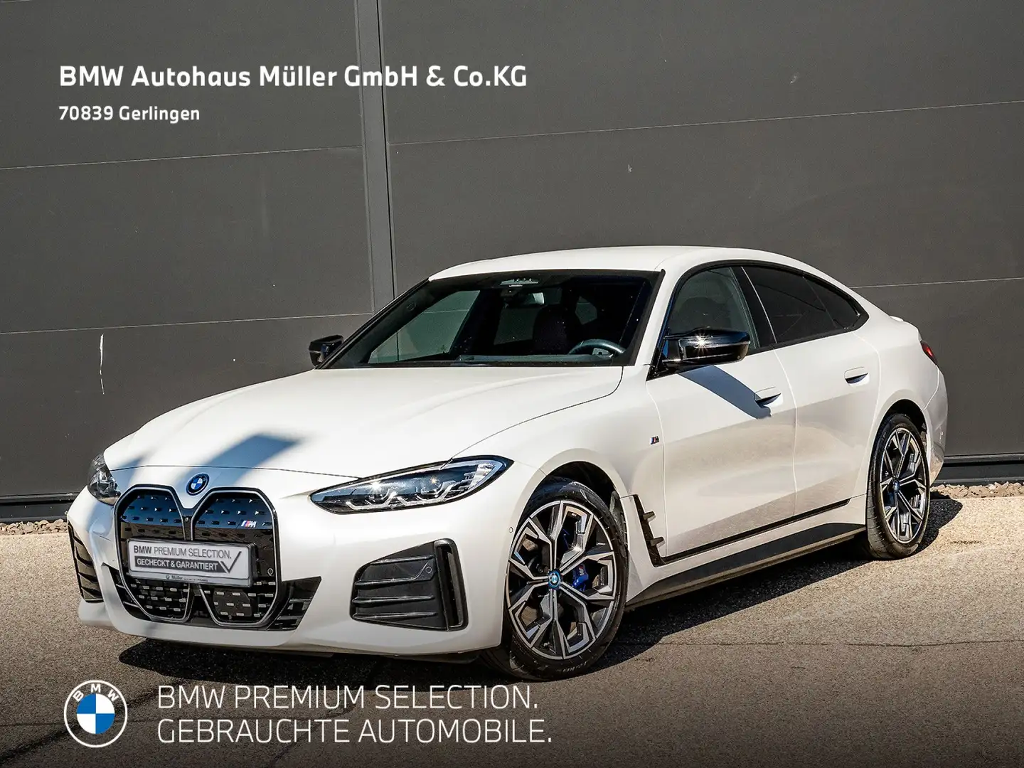 BMW i4 M50 Gran Coupé M Sportpaket HUD ACC 360° 1VB Blanc - 2