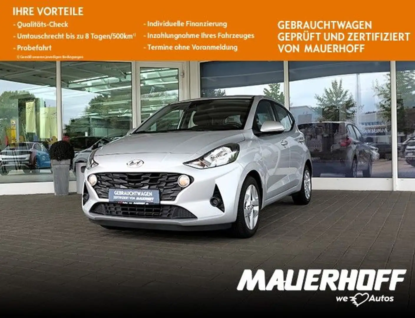 Hyundai i10 Trend | AndroidAuto | Winterp. | PDC | BC | Argent - 1