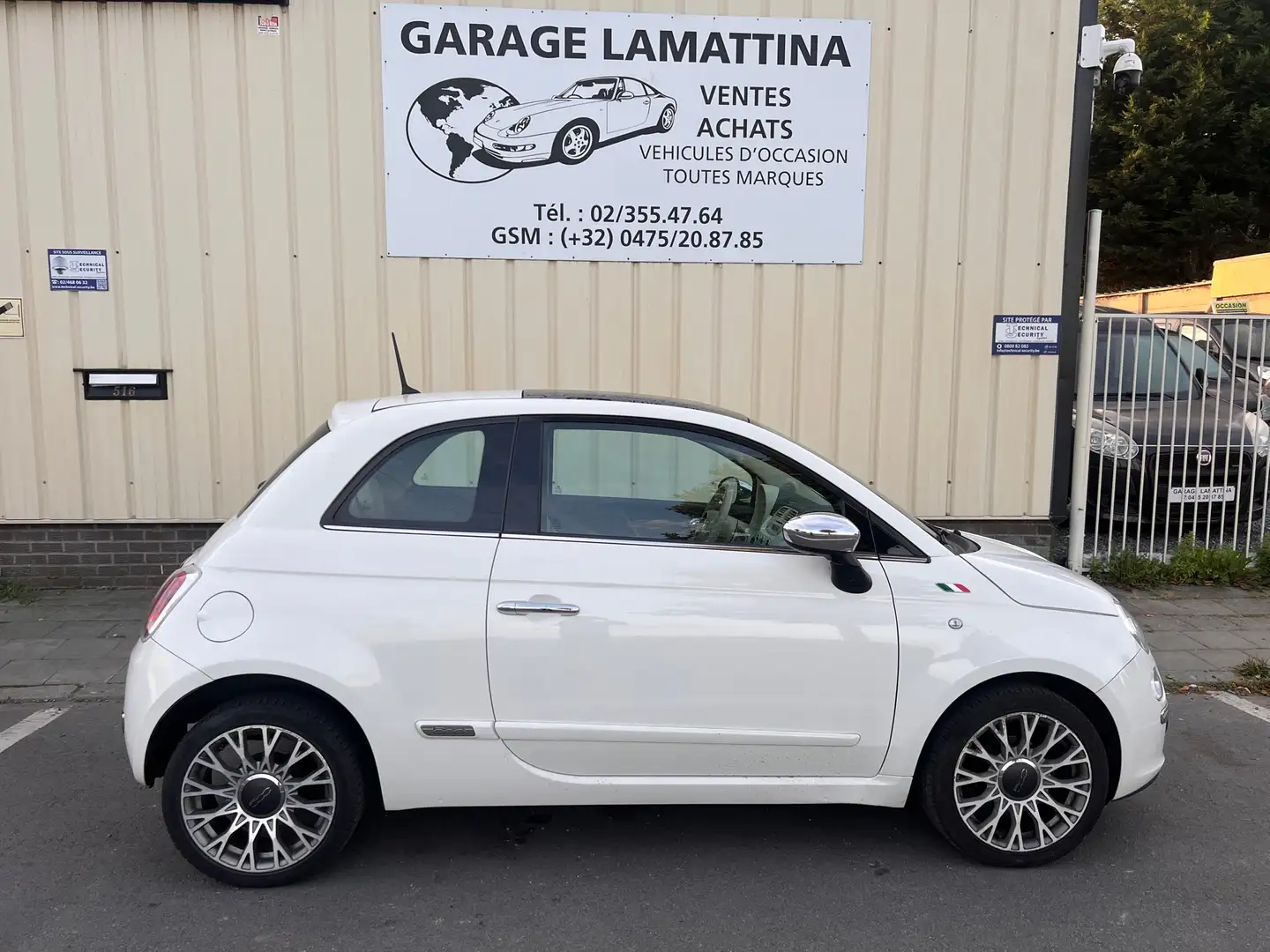 Fiat 500 1.2i Lounge Blanc - 1