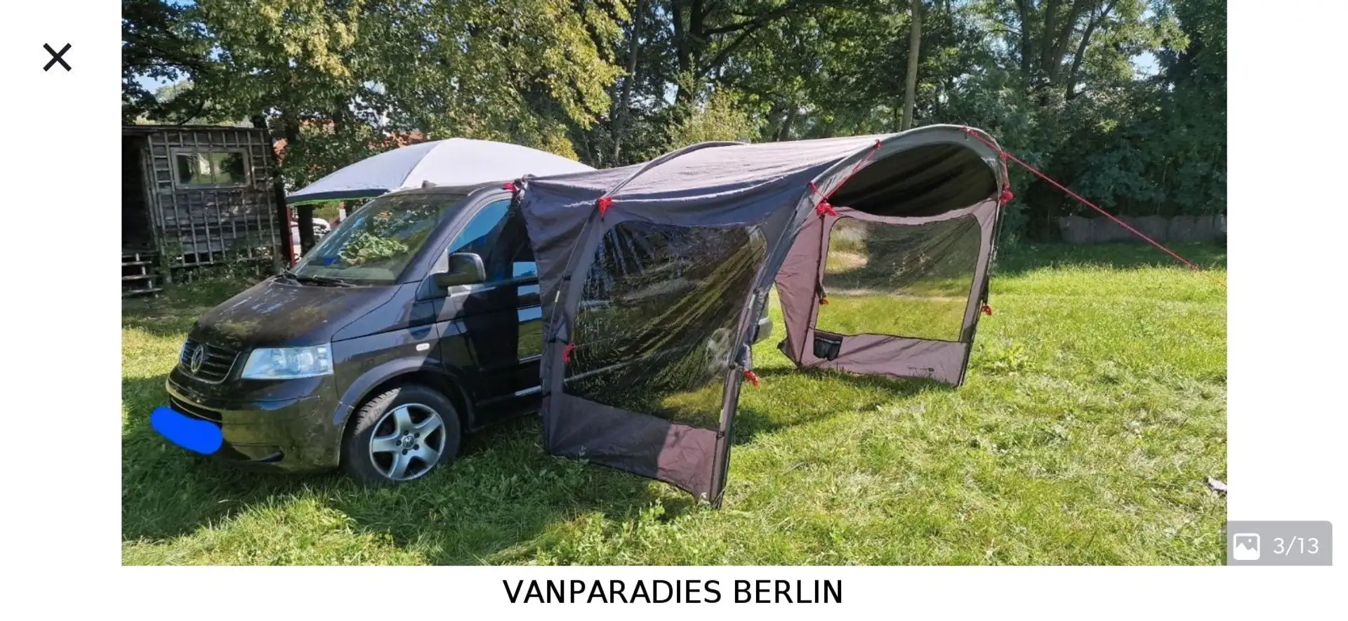 Volkswagen T5 Multivan Highline/Camper komplett/Tüv Neu/Aut Чорний - 2