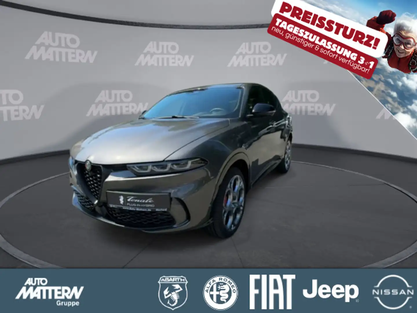 Alfa Romeo Tonale Veloce 1,3T MultiAir PHEV 202kW-Q4 Grau - 1