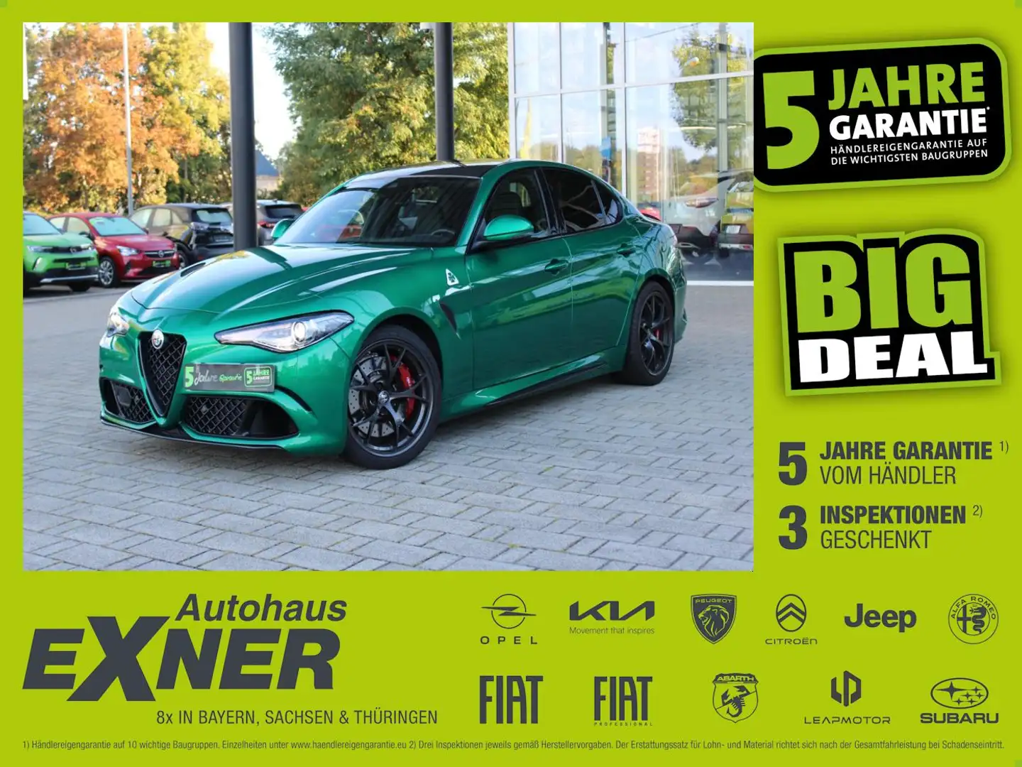 Alfa Romeo Giulia QUADRIFOGLIO *Akrapovic*SPARCO*Carbon* Grün - 1