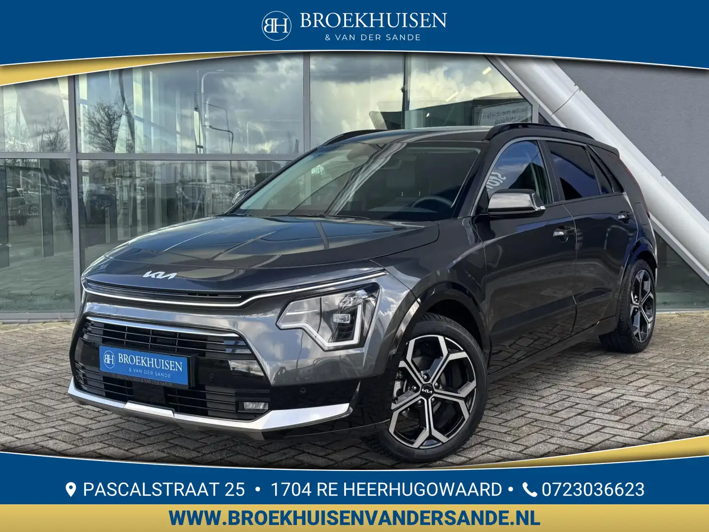 Kia Niro 1.6 GDi Hybrid DynamicPlusLine 141pk Automaat / Ca Grijs - 1