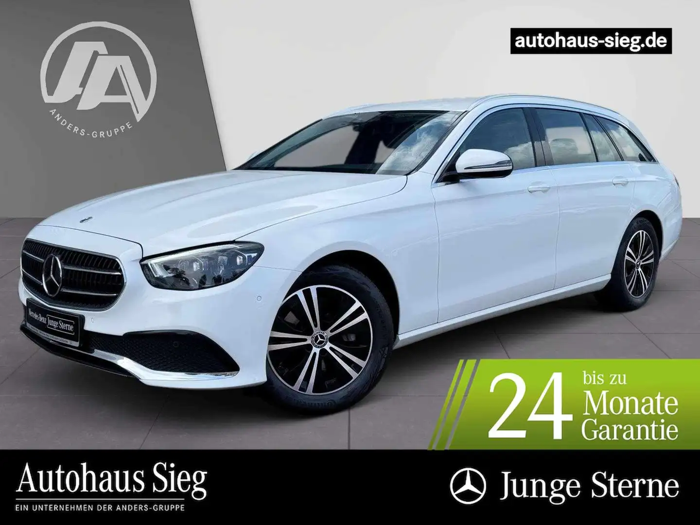 Mercedes-Benz E 300 d 4M T Avantgarde+MBUX+Distr+LED+Kam+EASY Weiß - 1
