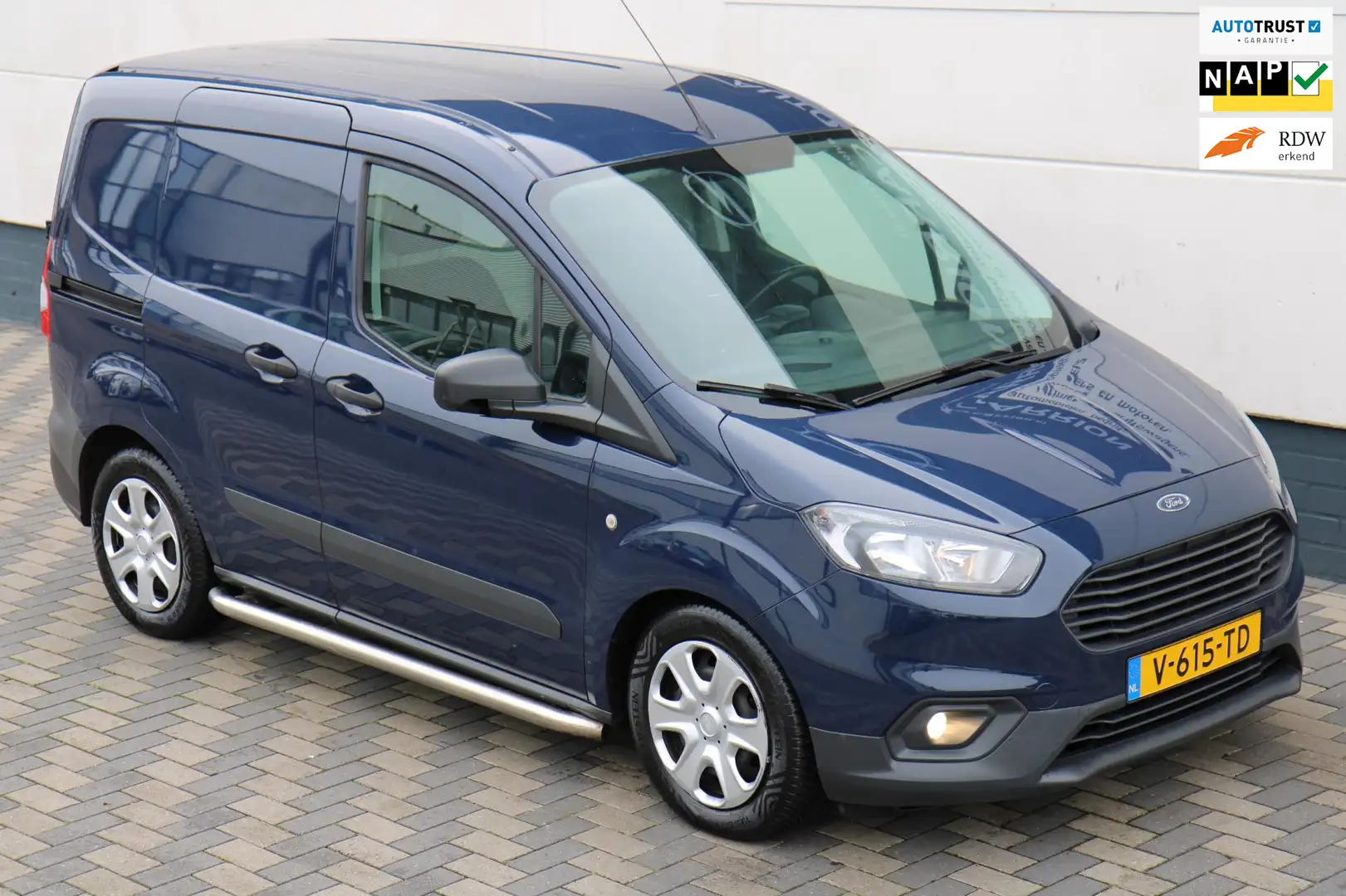 Ford Transit Courier 1.5 TDCI Airco Leer Side bars NAP !!!! Bleu - 1