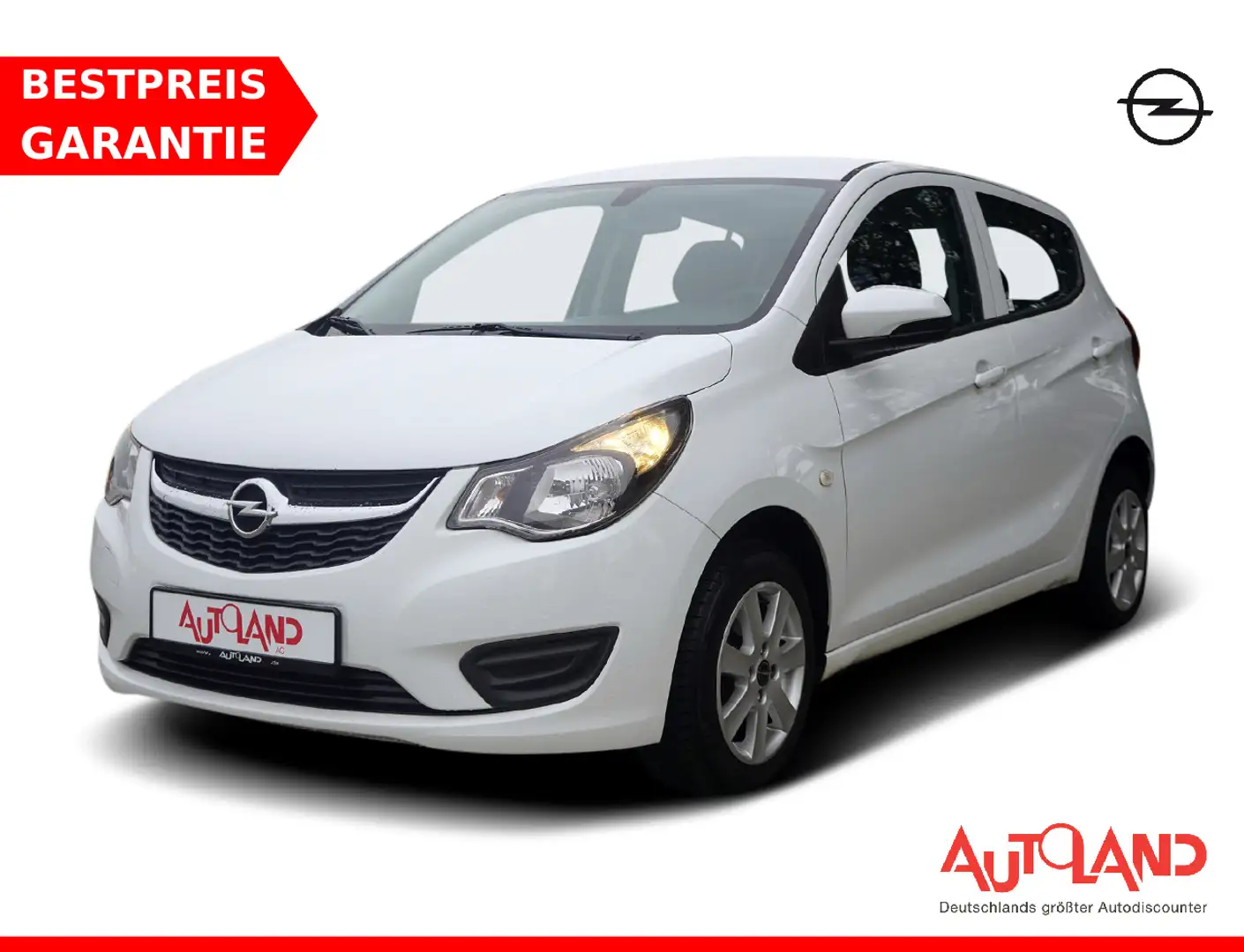 Opel Karl 1.0 Tempomat Klima Spurhalte Weiß - 1