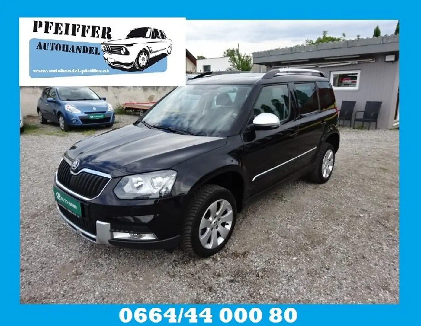 Skoda Yeti Style Outdoor 4x4 Automatik Pickerl 07.2027 Leder Schwarz - 1