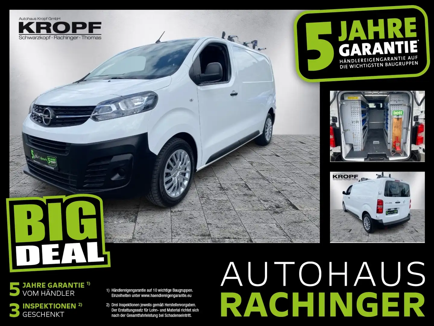 Opel Vivaro Kasten 2.0 D (L2) Edition M 2xKlima PDC Wit - 1
