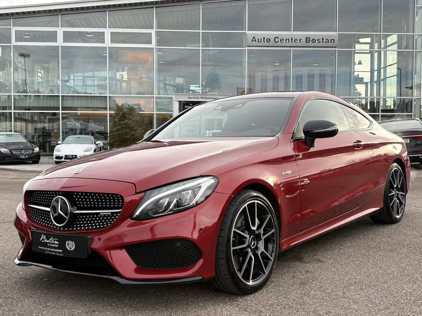 Mercedes-Benz C 43 AMG COUPE 4MATIC/CARBON/360°/BURMESTER/PANO Rot - 2