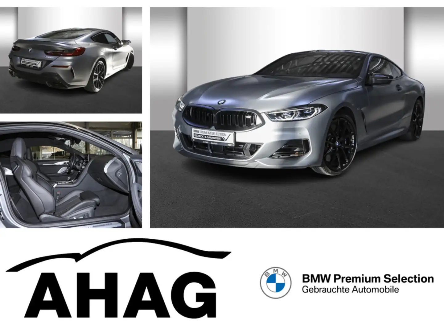 BMW M850 i xDrive Coupe Navi Leder Tempom.aktiv Bluetooth P Grau - 1
